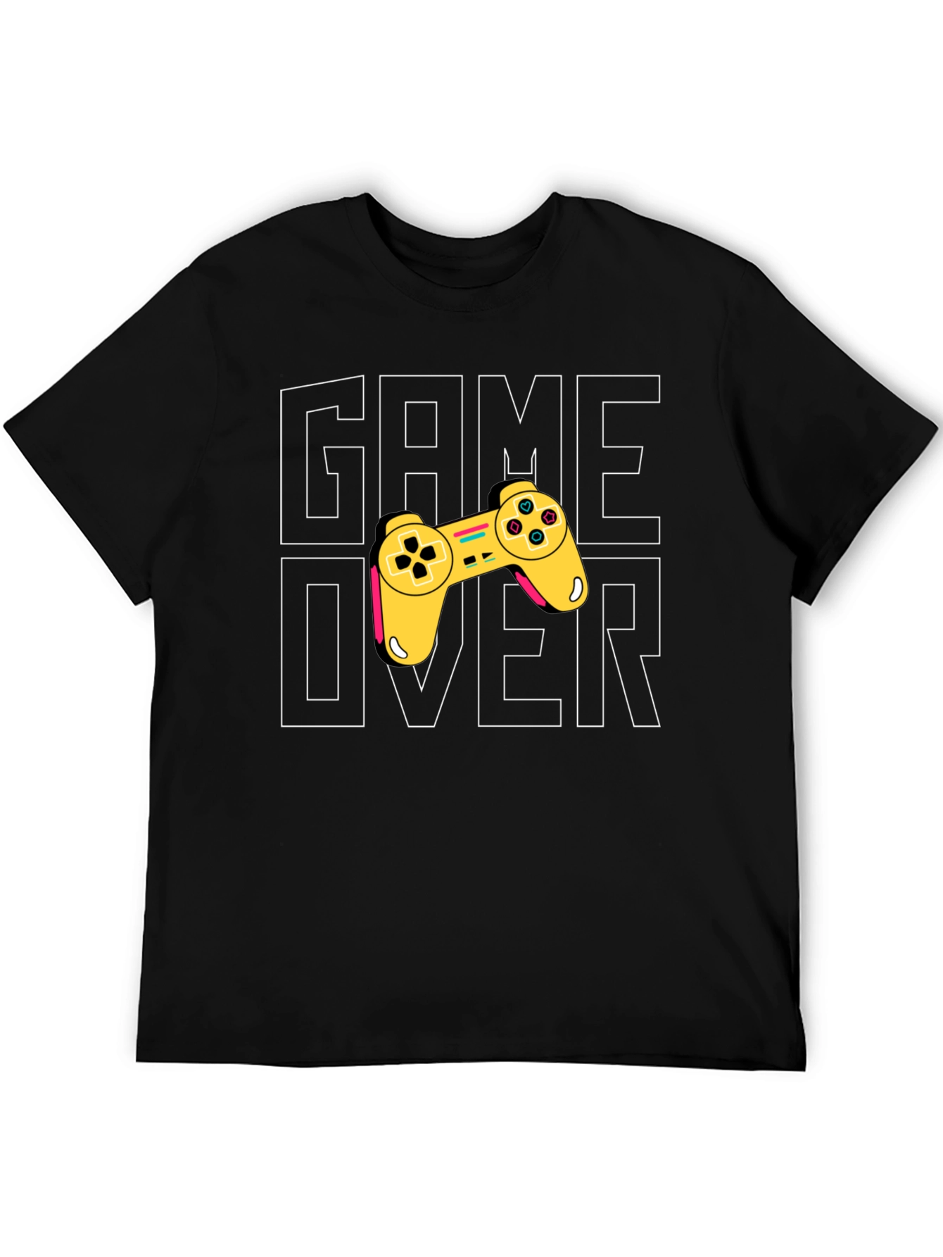 Game Over Graphic Print Tee - Gamer Style