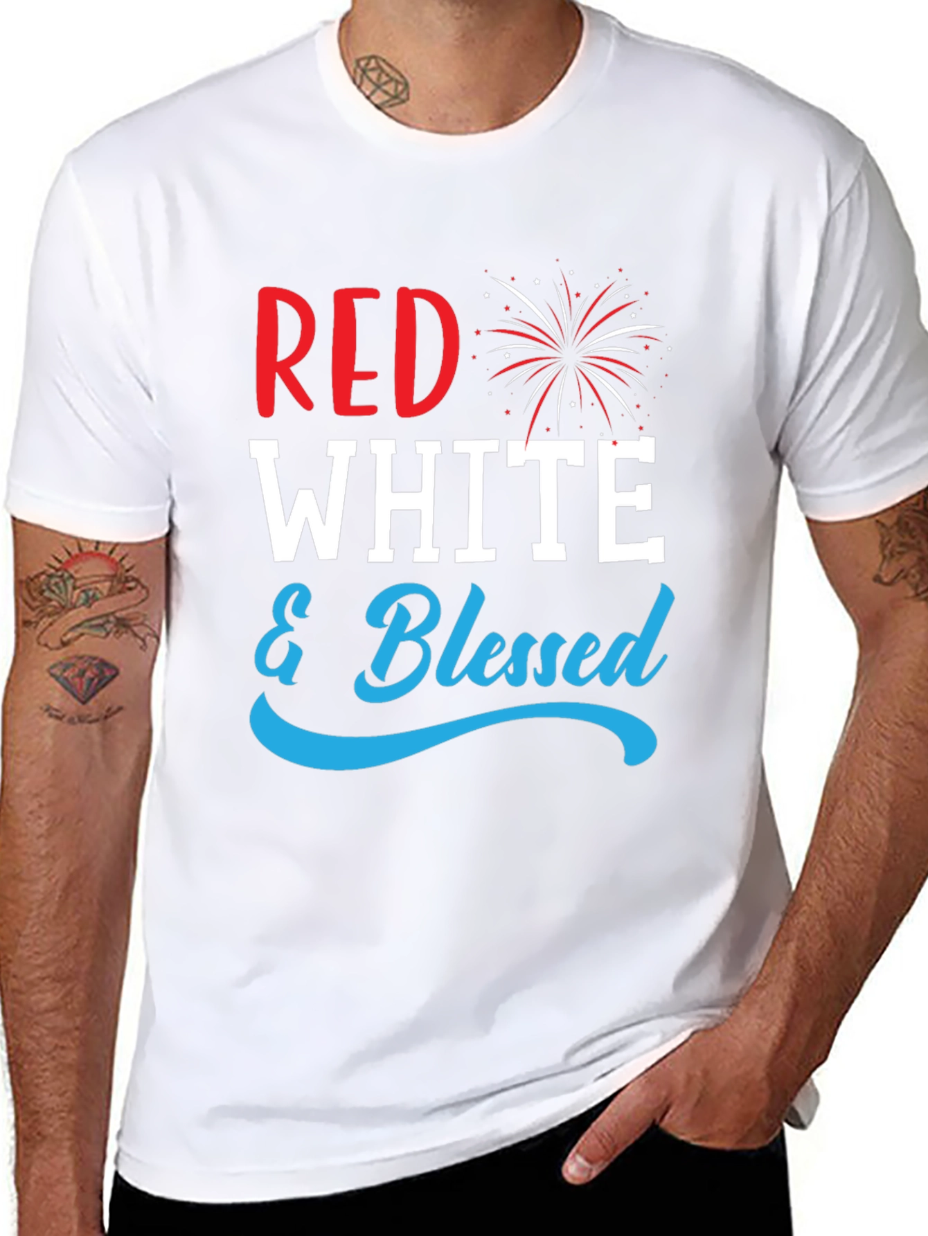 Red White and Blessed Patriotic T-Shirt