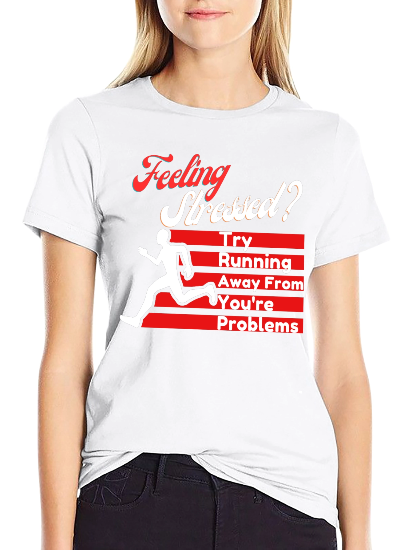 Feeling Stressed? Running Away From Your Problems T-Shirt