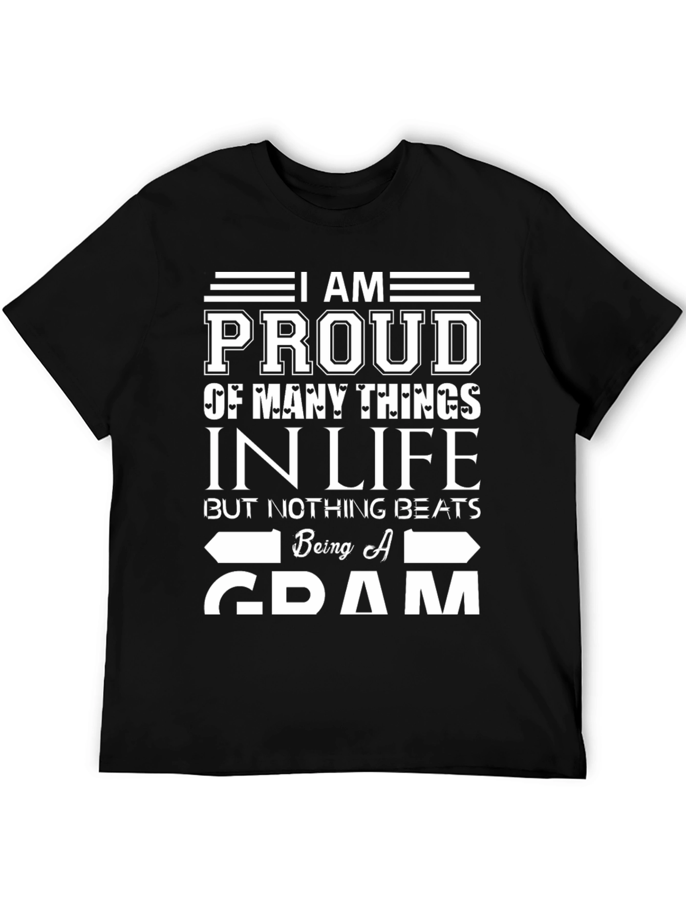 Proud Gram T-Shirt - Black Cotton