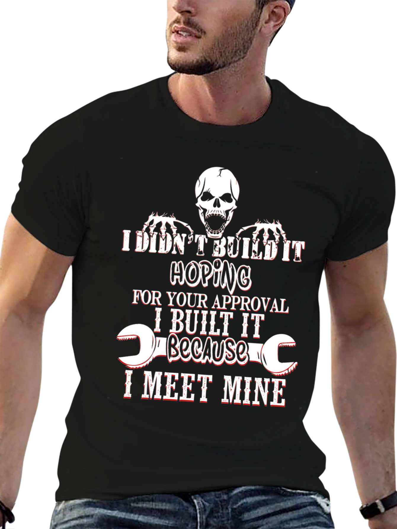 Humorous I Meet Mine Graphic Tee