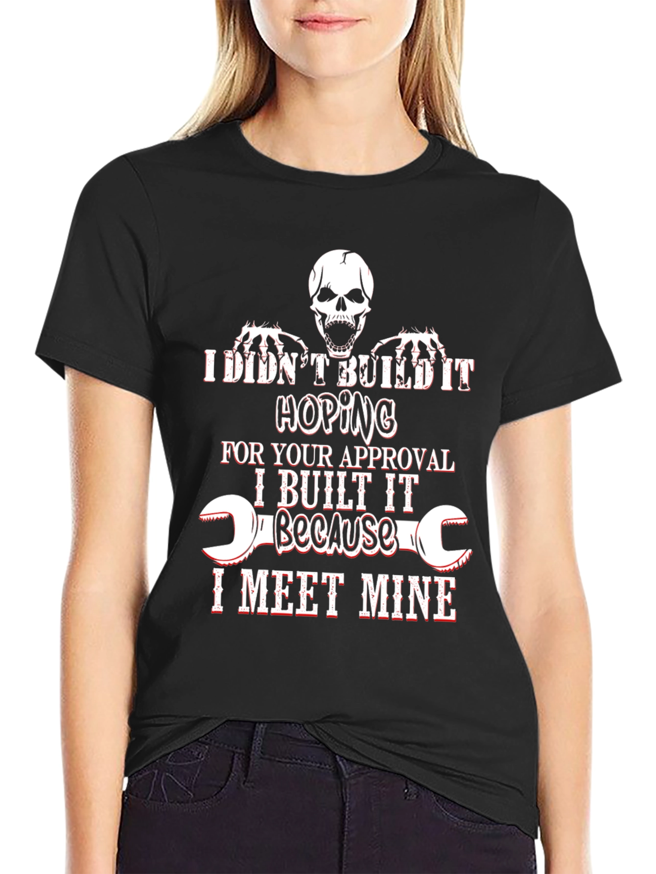 Humorous I Meet Mine Graphic Tee