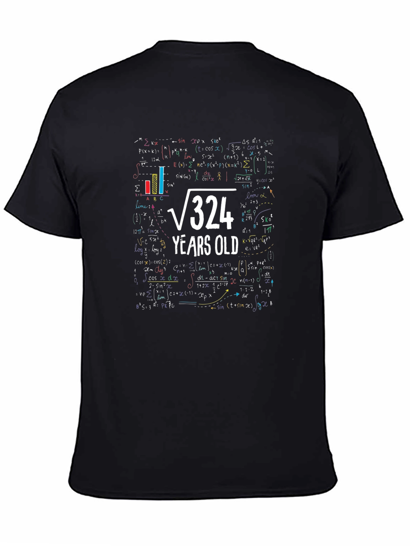 Math Formula Birthday T-Shirt - 18 Years Old