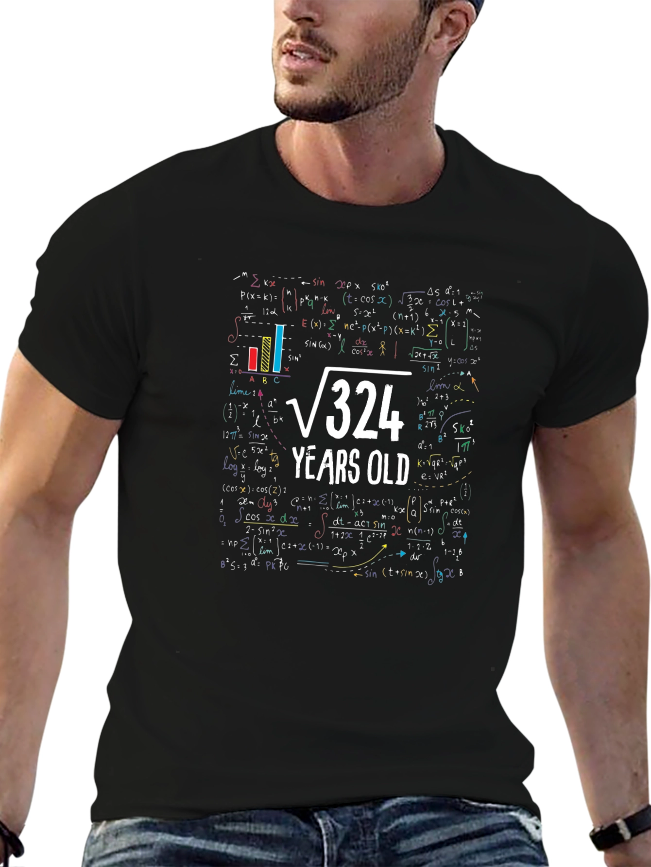 Math Formula Birthday T-Shirt - 18 Years Old