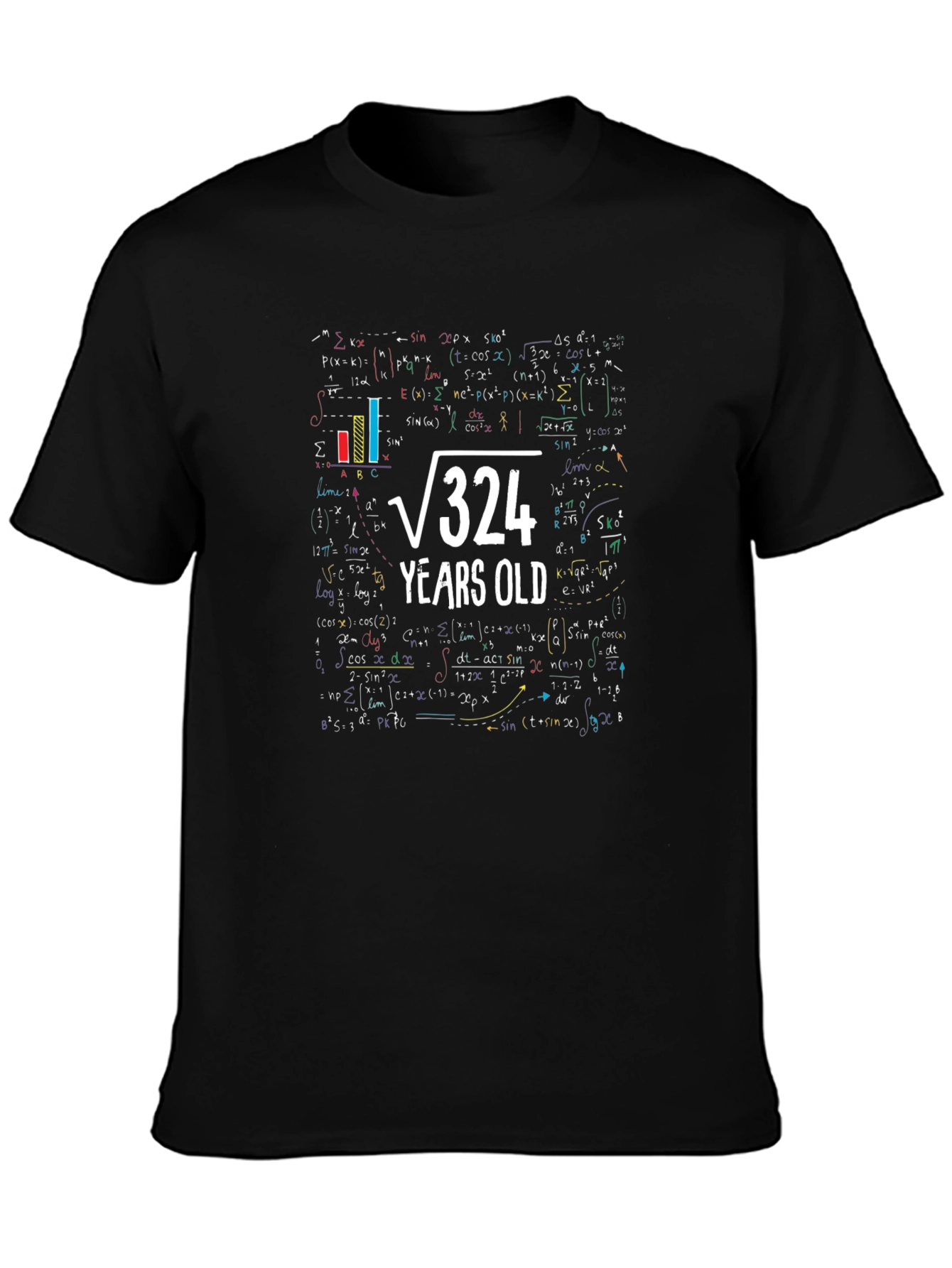 Math Formula Birthday T-Shirt - 18 Years Old