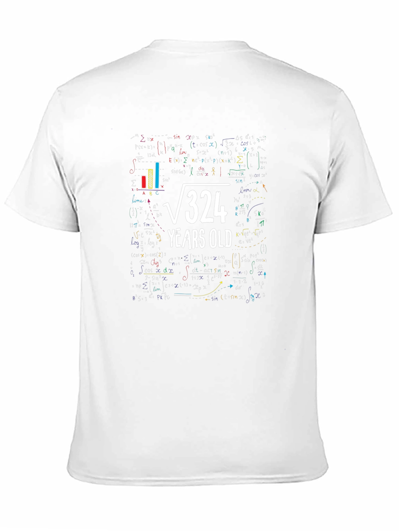 Math Formula Birthday T-Shirt - 18 Years Old