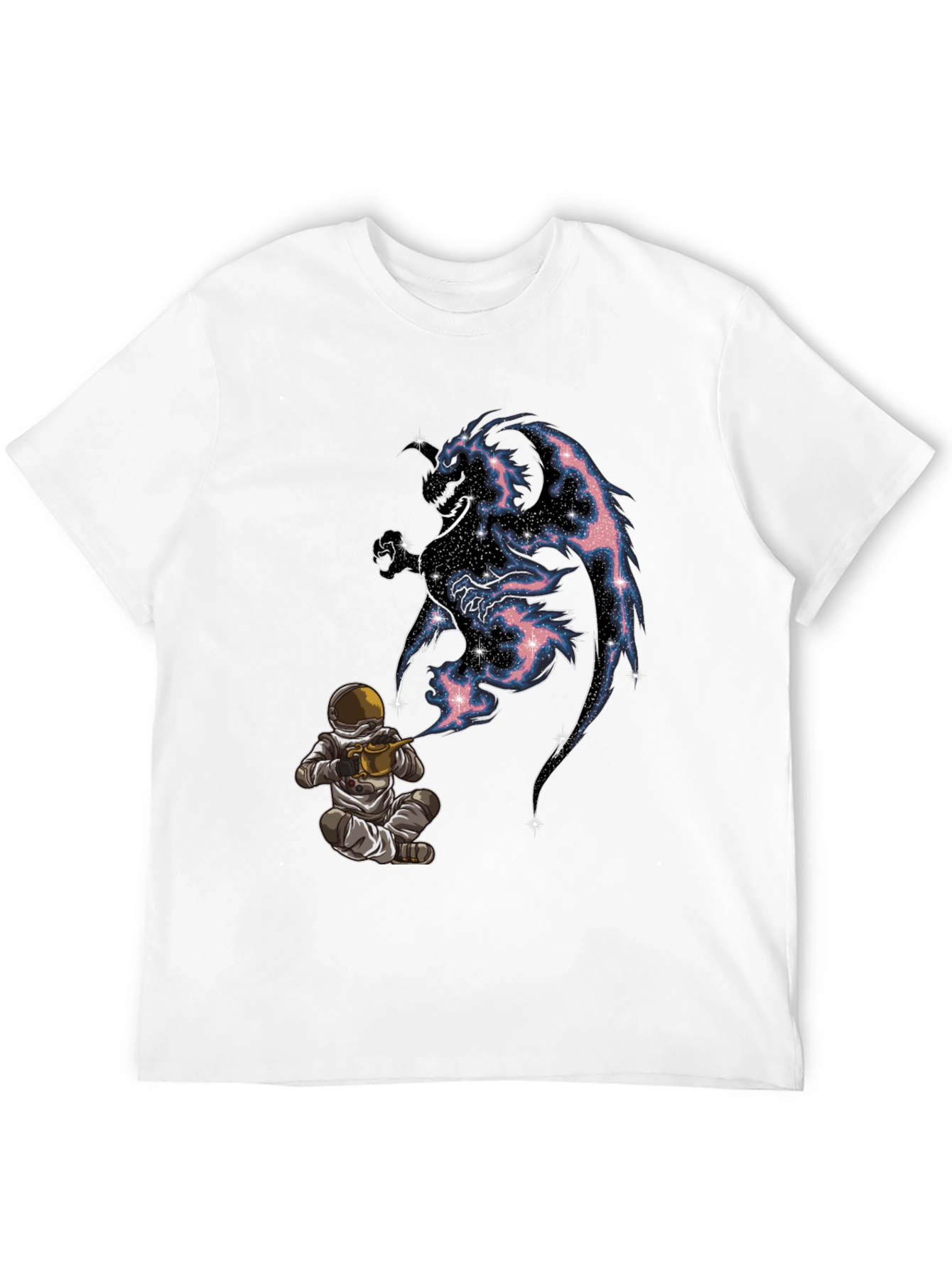 Cosmic Dragon Graphic Tee - Spaceman Gardener