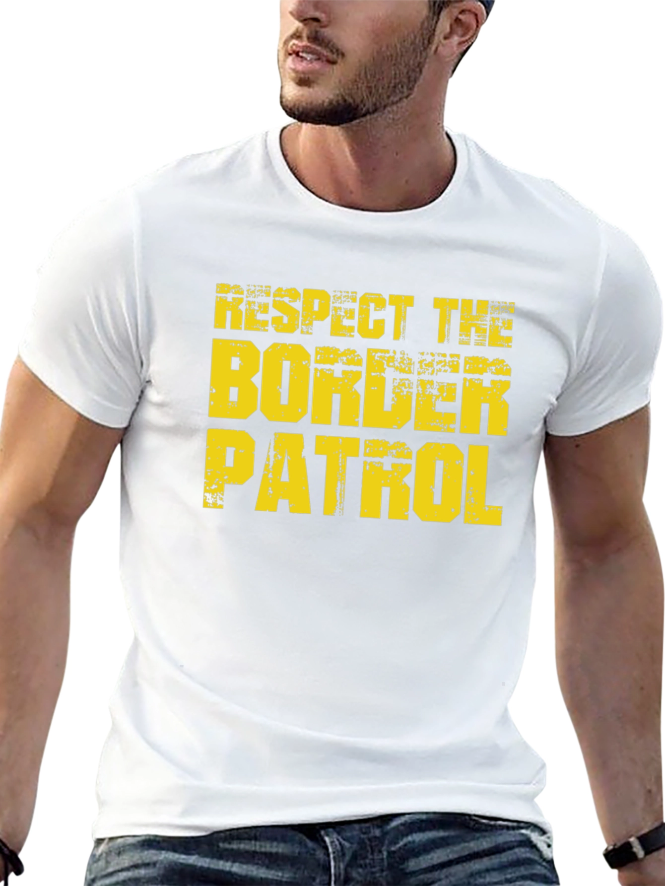 Respect Border Patrol Graphic Tee - Black
