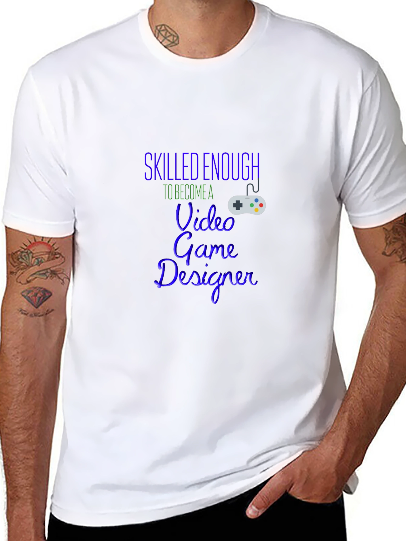 Skilled Enough Video Game Designer Black T-Shirt
