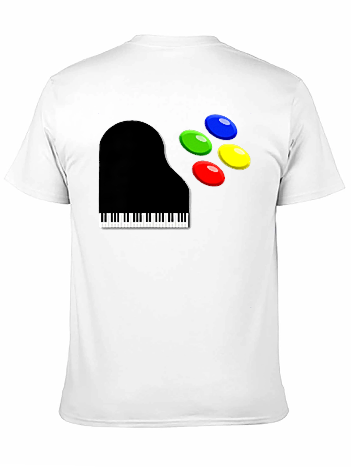 Piano and Game Controller T-Shirt