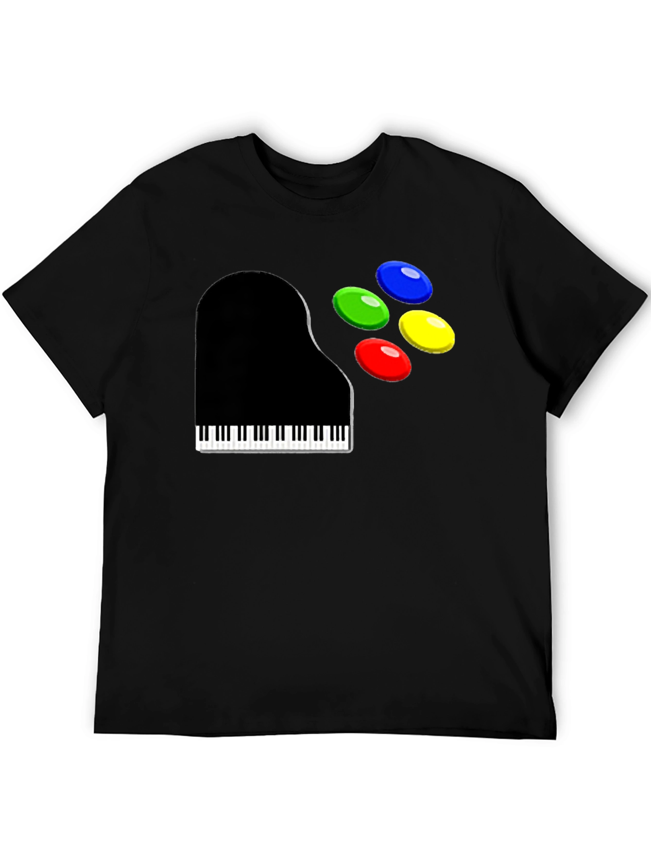 Piano and Game Controller T-Shirt