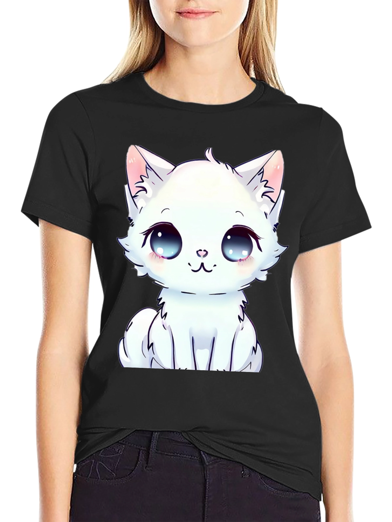Cute Anime Kitten T-Shirt