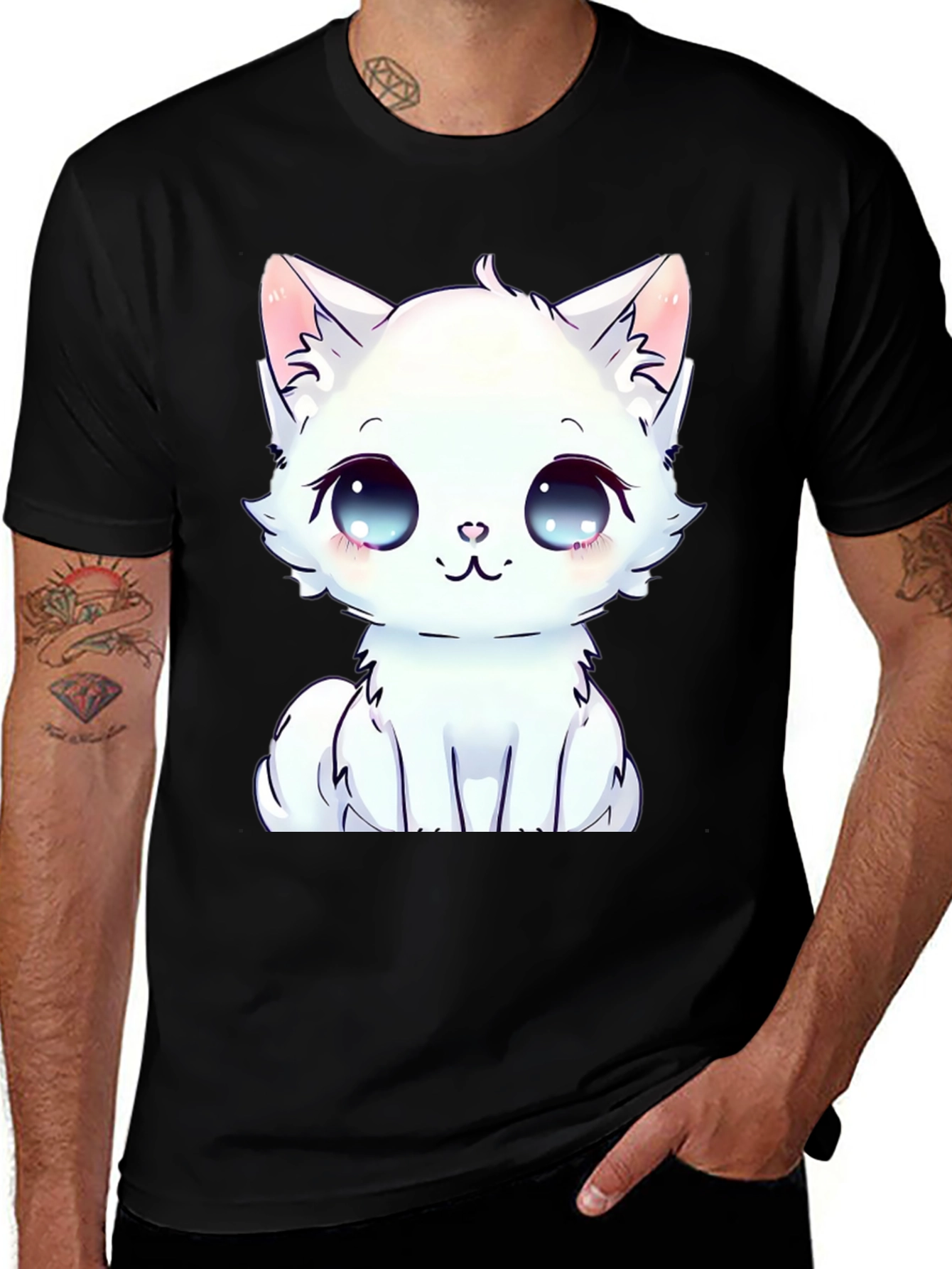 Cute Anime Kitten T-Shirt