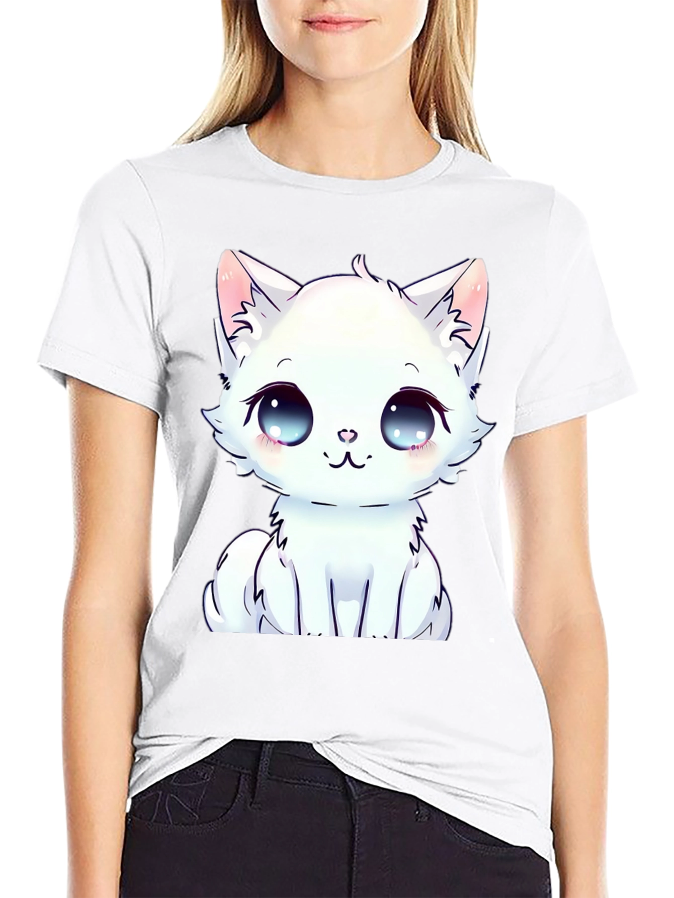 Cute Anime Kitten T-Shirt