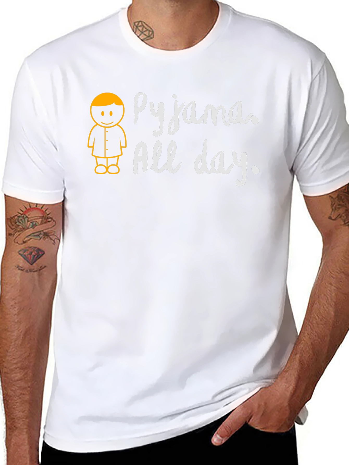 Pajama All Day Graphic Tee - Mens Black T-Shirt