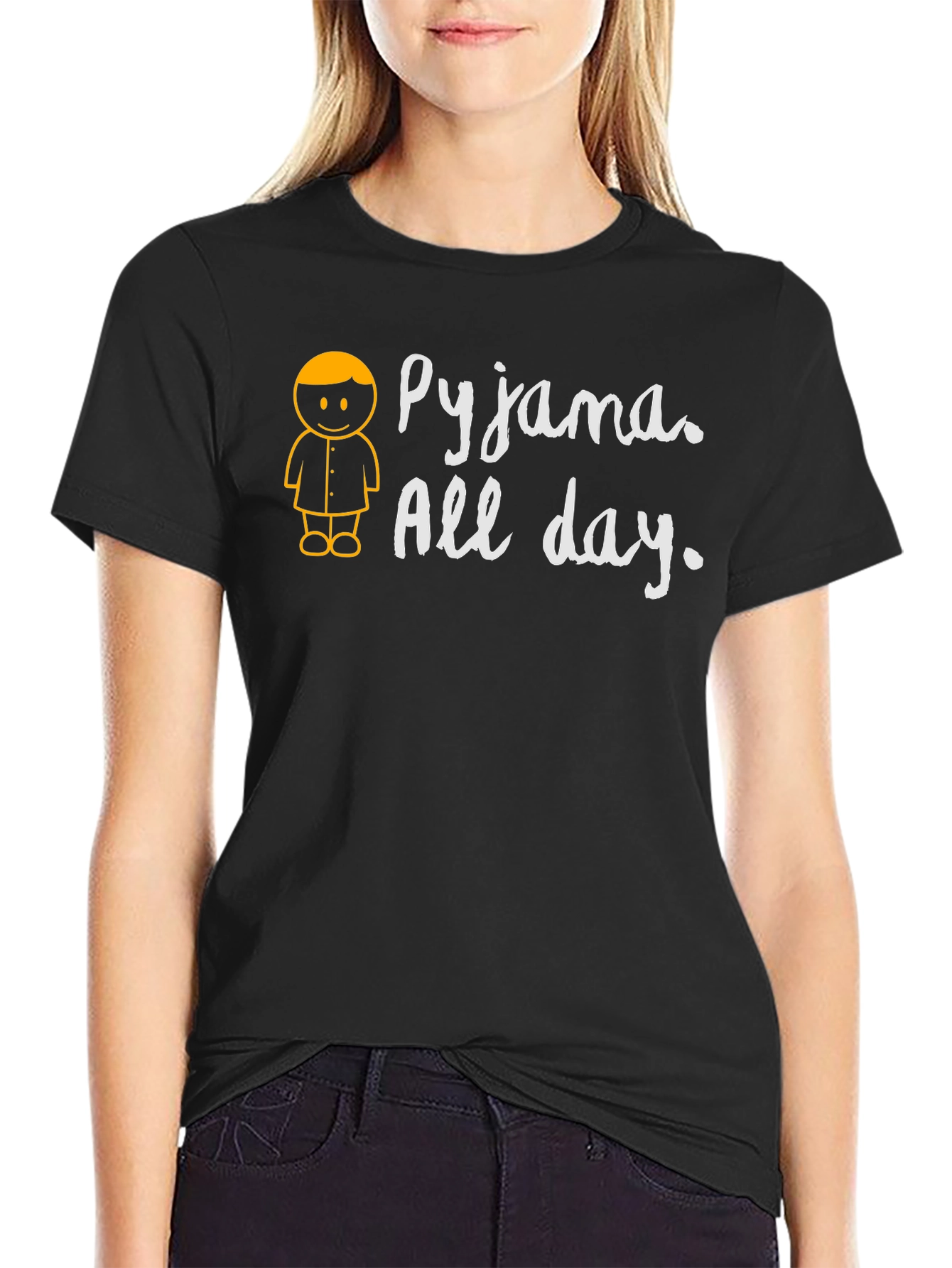 Pajama All Day Graphic Tee - Mens Black T-Shirt