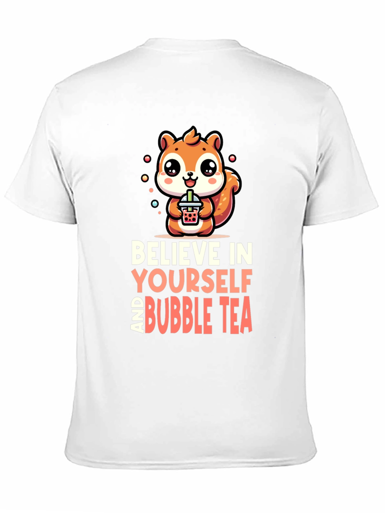 Believe In Yourself & Bubble Tea Black T-Shirt