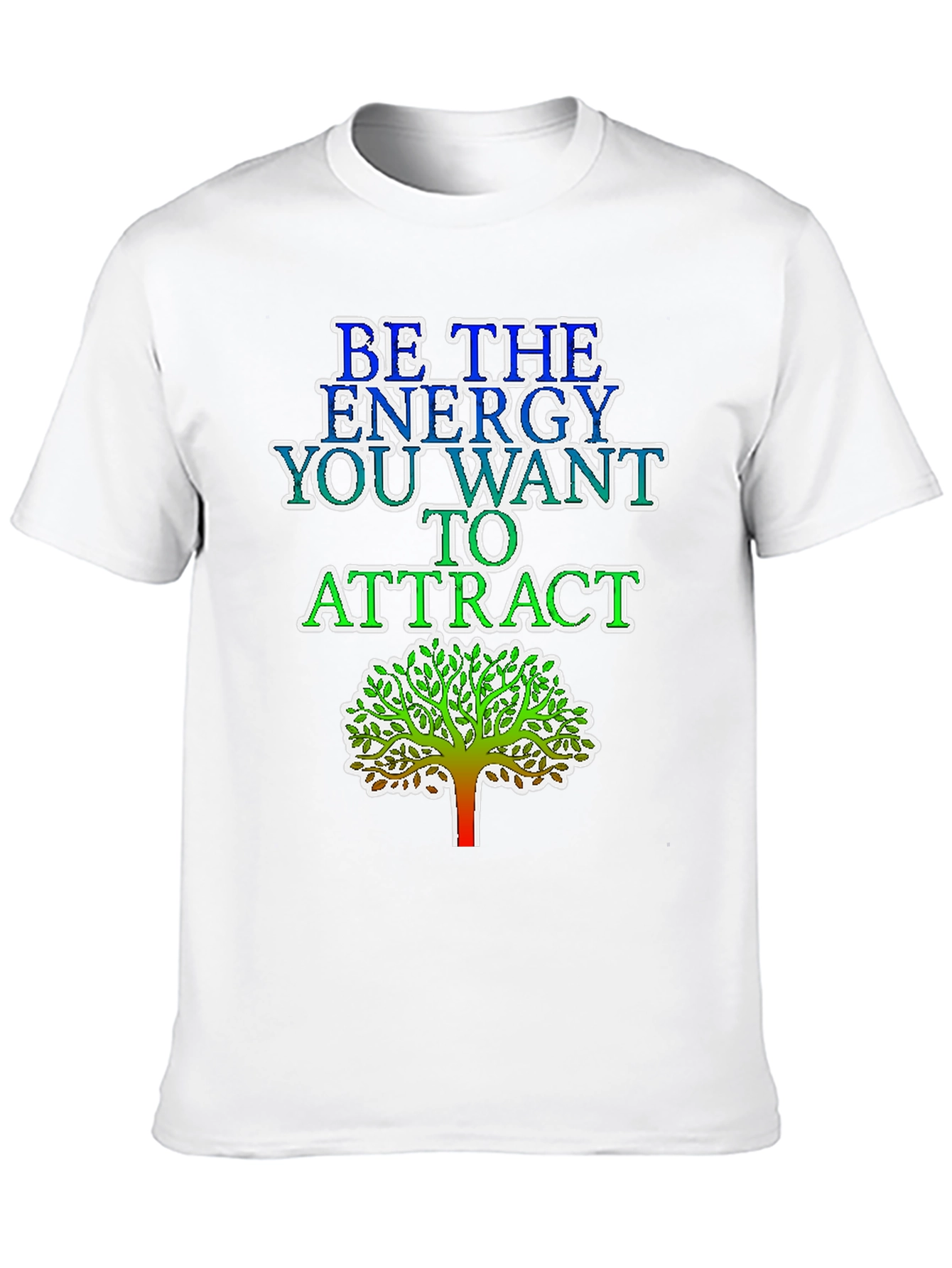 Energy Tree Graphic Tee - Black Casual T-Shirt