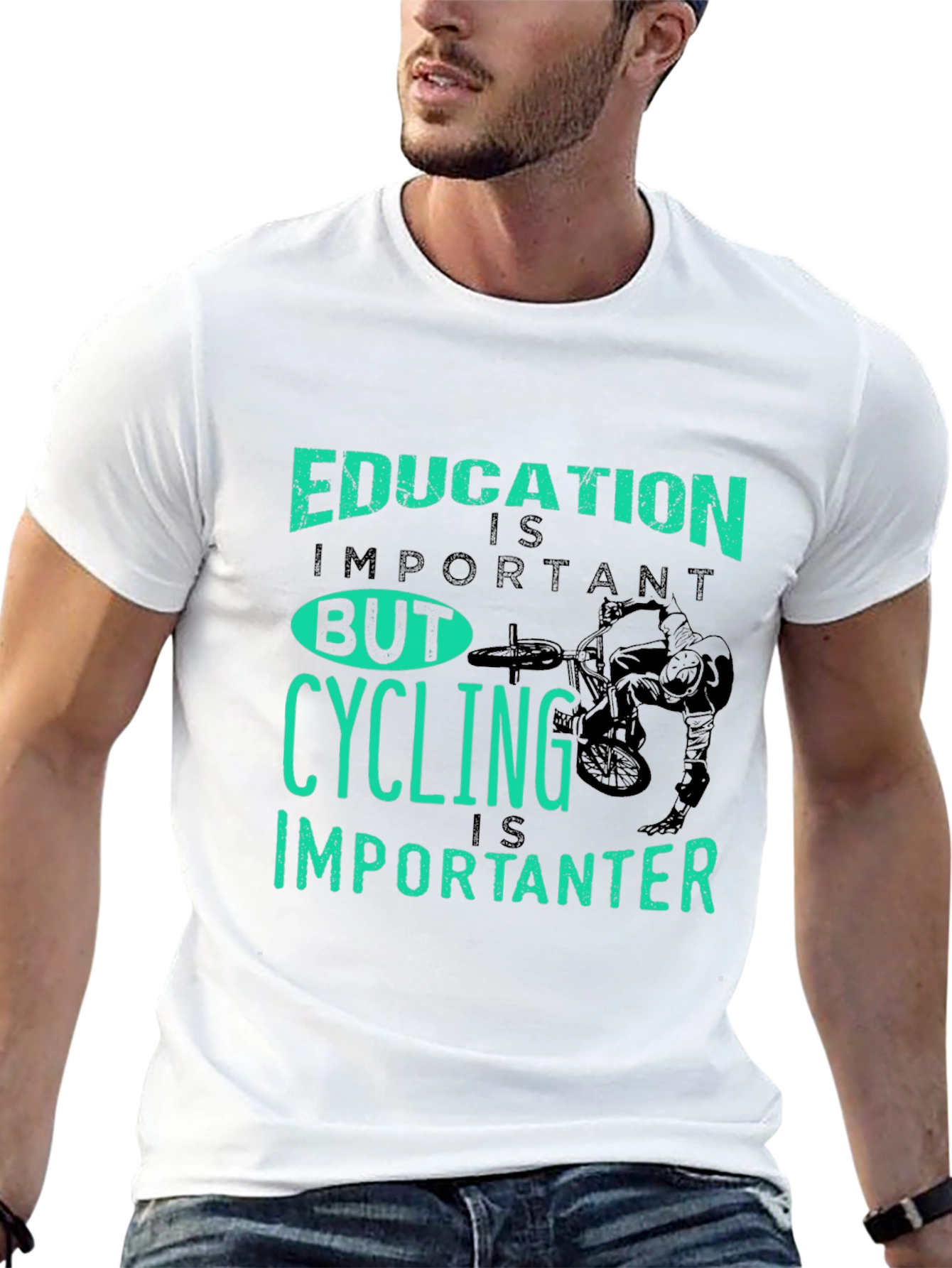 Cycling is Importanter Graphic Tee