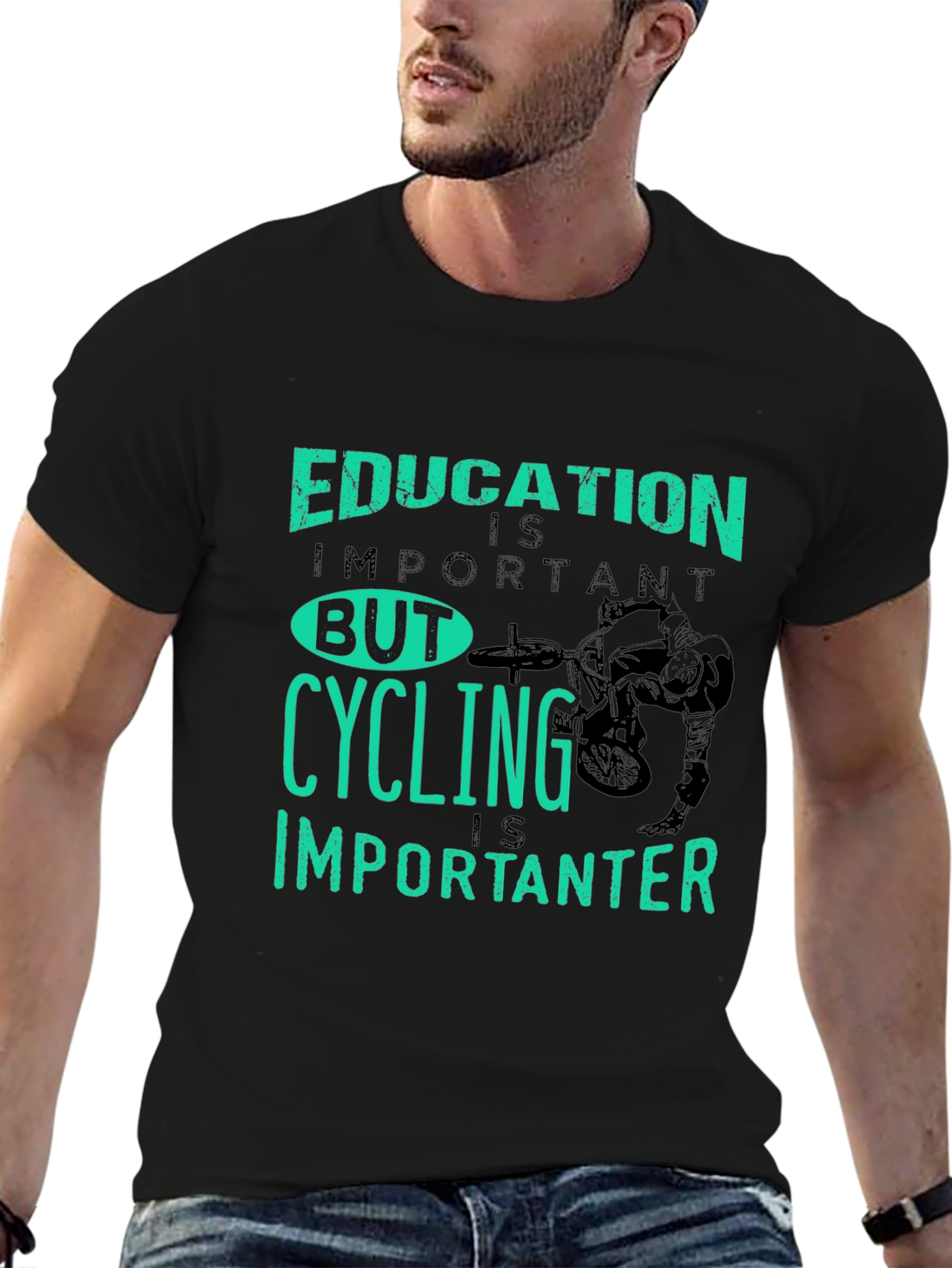 Cycling is Importanter Graphic Tee