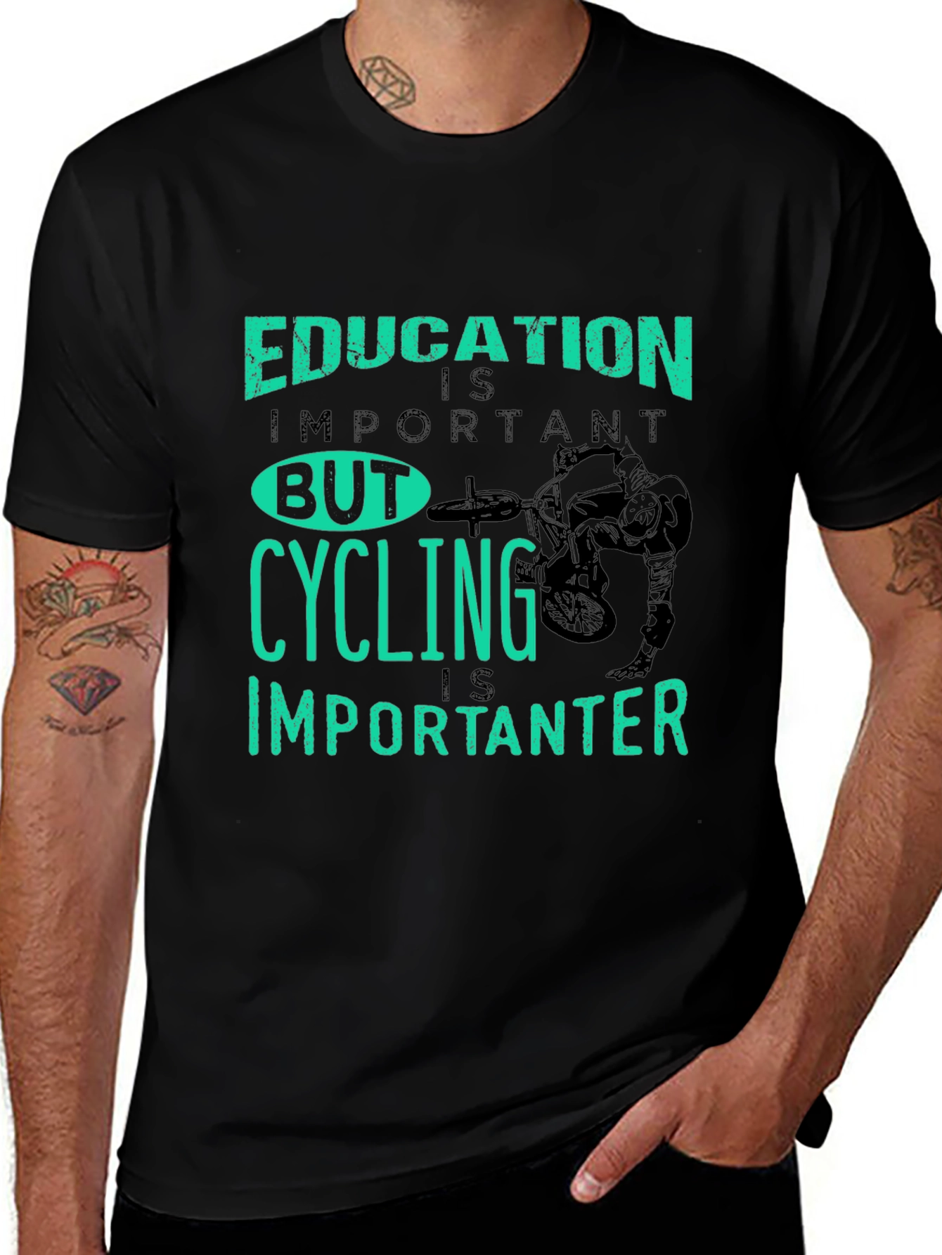 Cycling is Importanter Graphic Tee