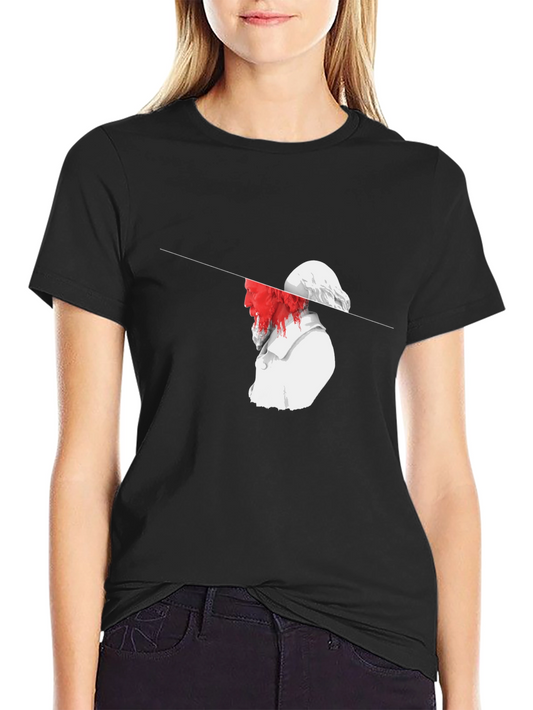 Abstract Statue Graphic T-Shirt