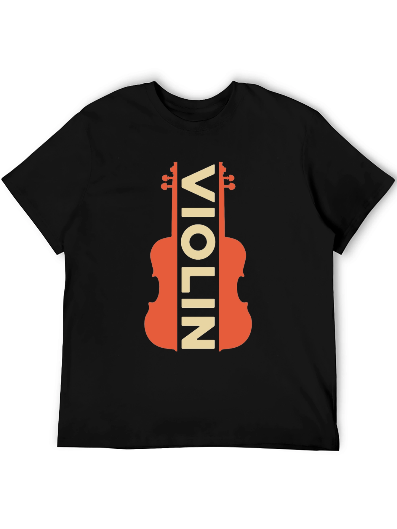 Violin Graphic Tee - Musicians Novelty T-Shirt