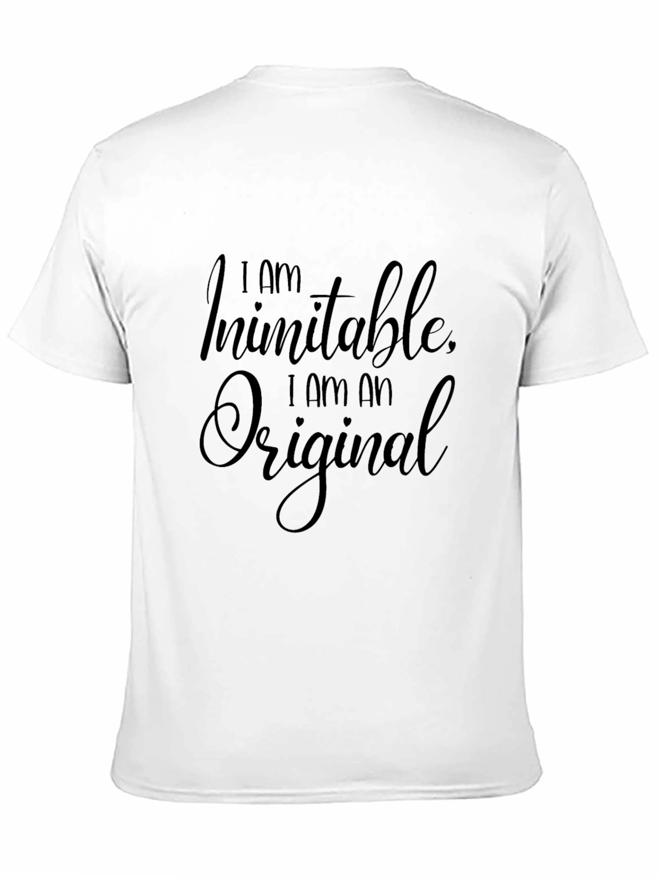 Inimitable Original Black Graphic T-Shirt