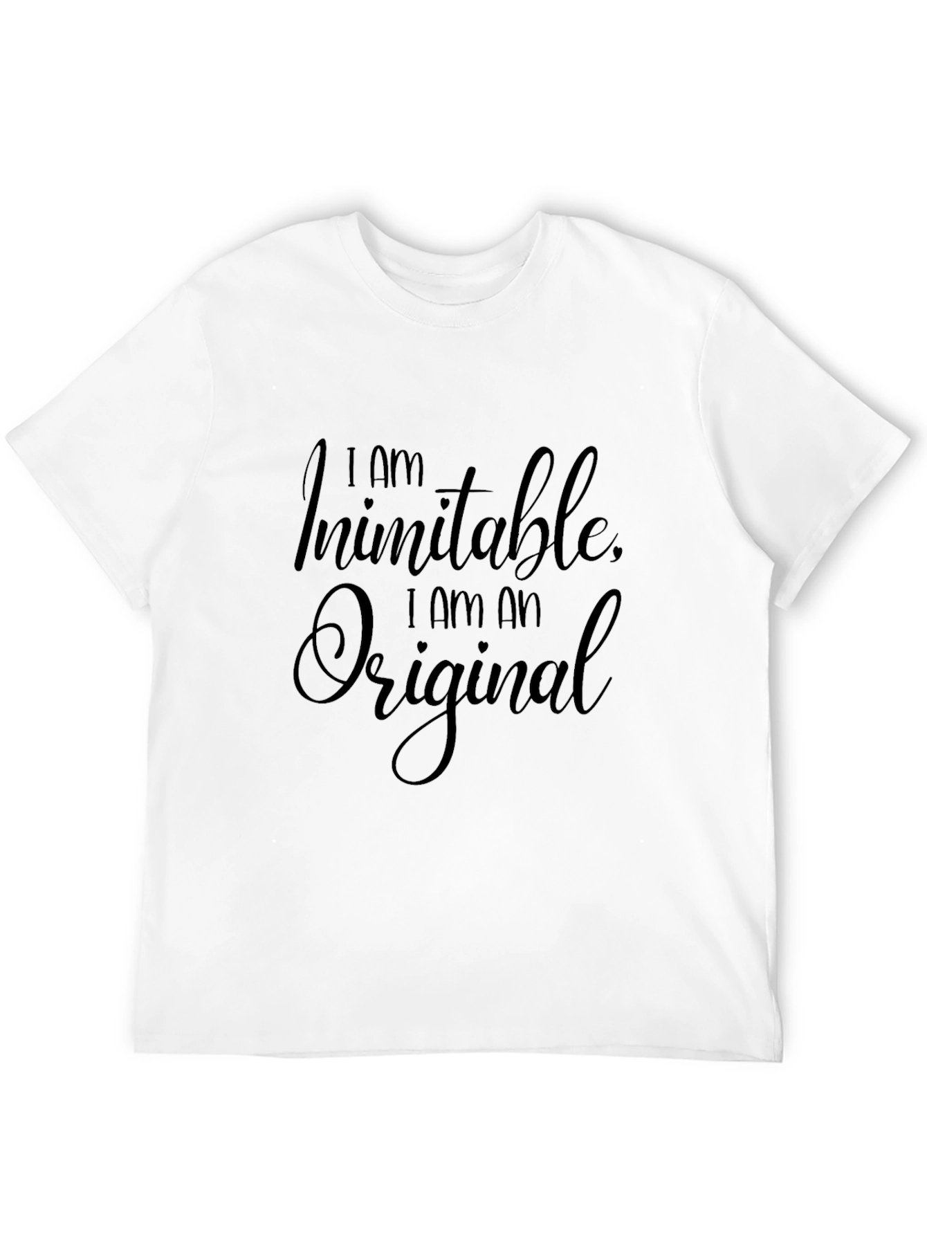 Inimitable Original Black Graphic T-Shirt