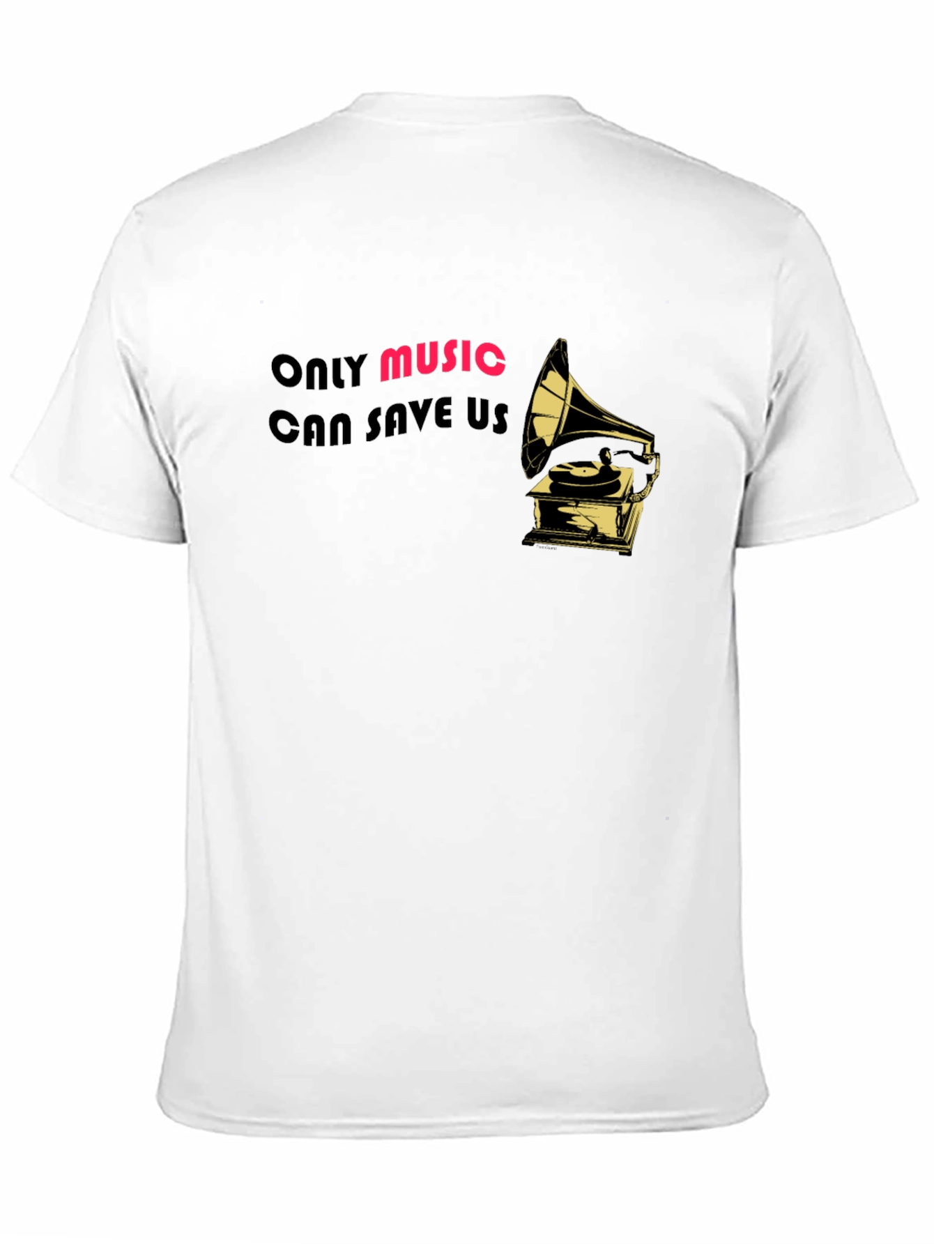 Only Music Can Save Us T-Shirt - Black