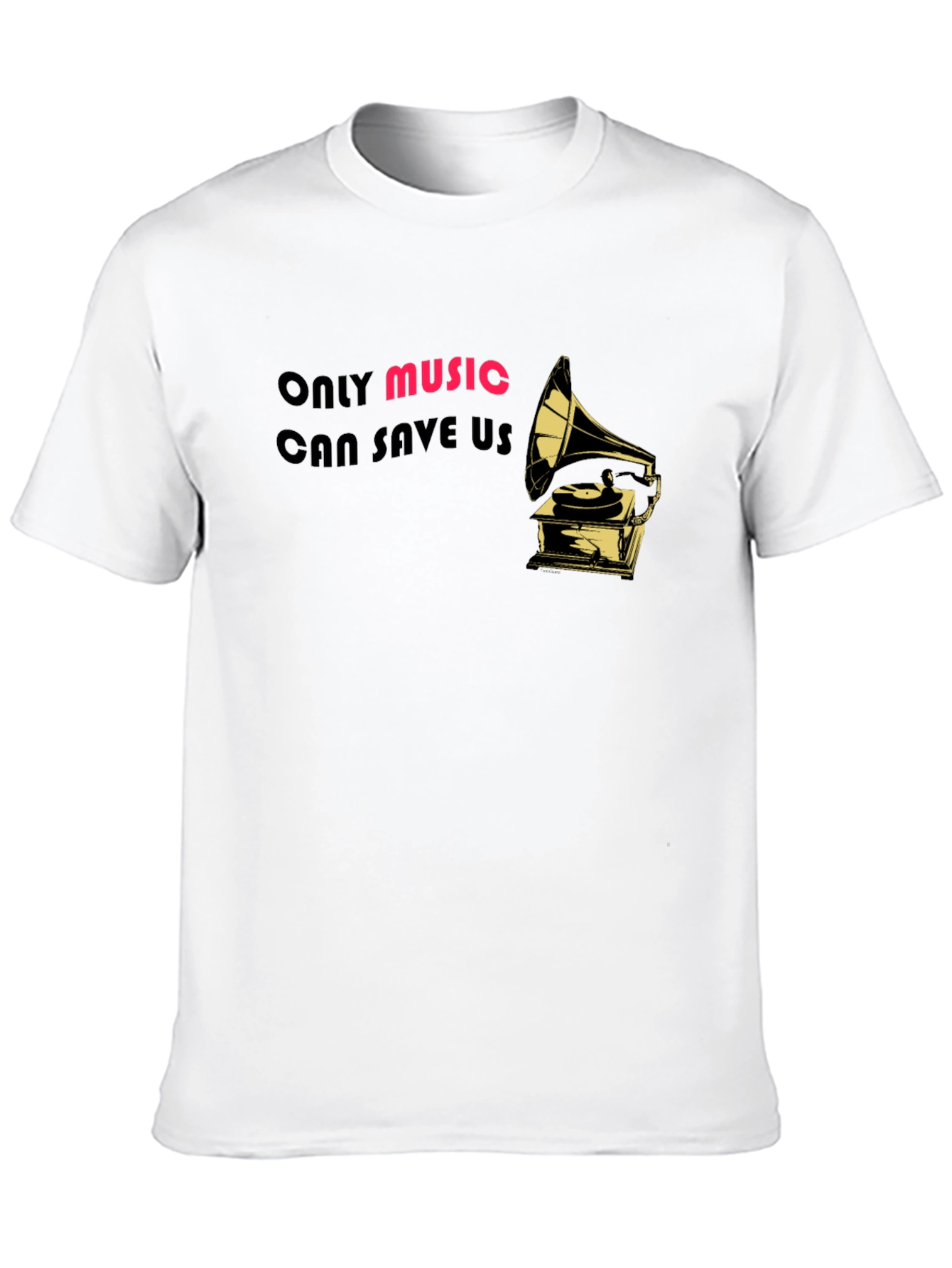 Only Music Can Save Us T-Shirt - Black