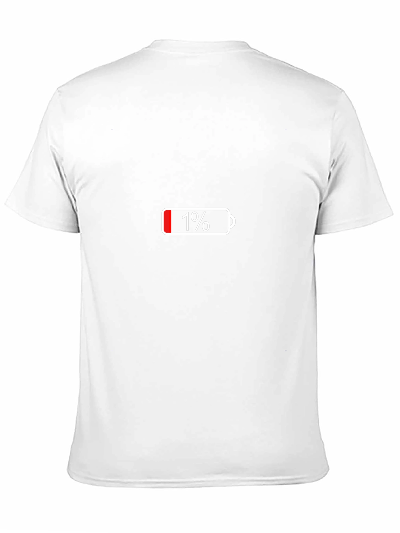 1% Battery T-Shirt - Black Cotton Graphic Tee