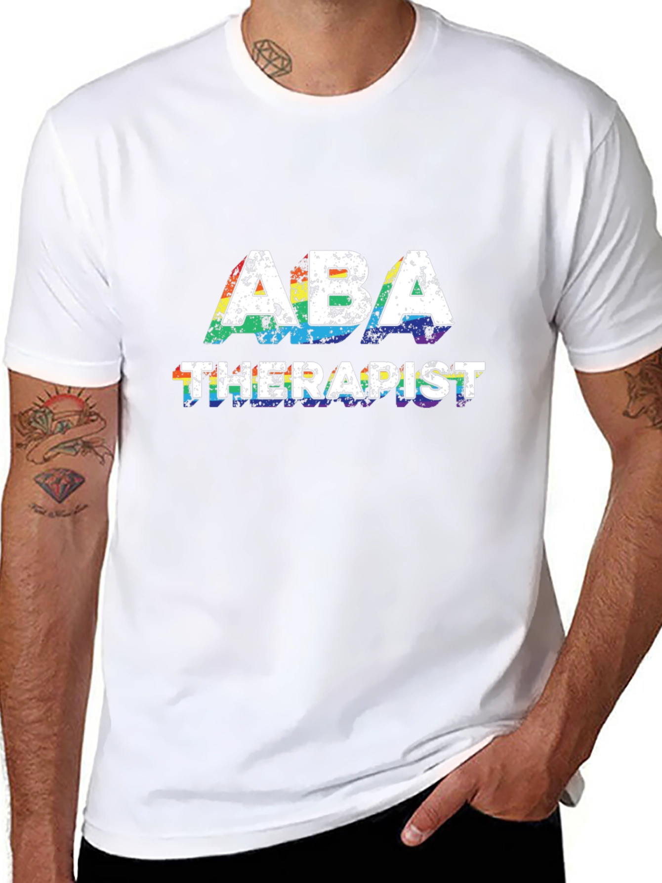 ABA Therapist Rainbow Pride T-Shirt