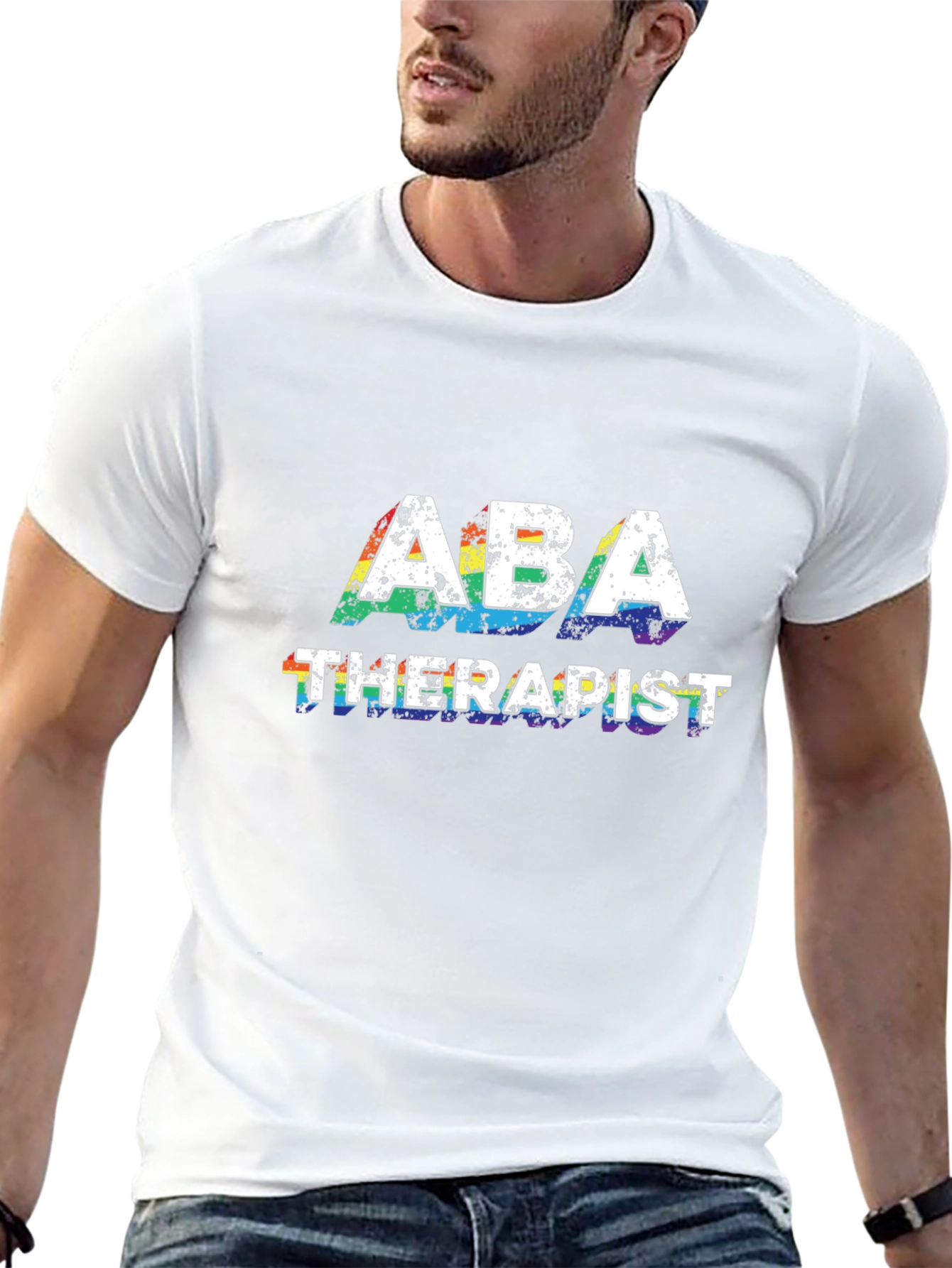 ABA Therapist Rainbow Pride T-Shirt