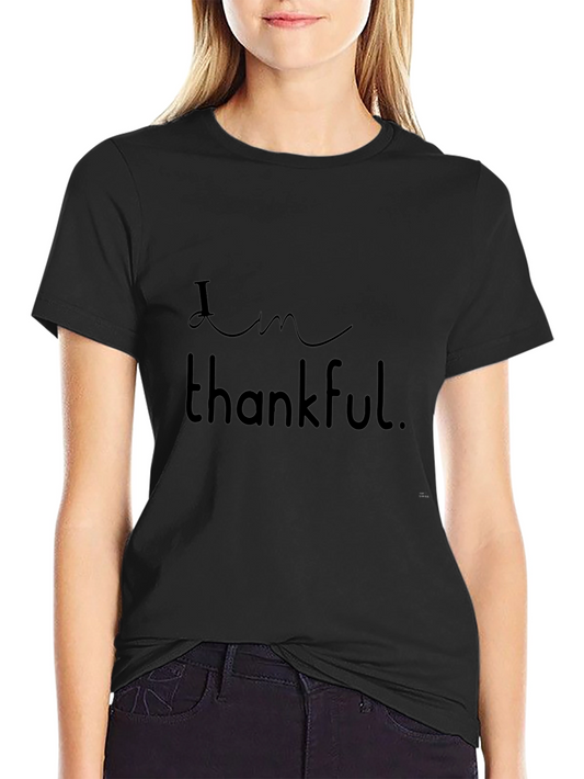 Im Thankful Black T-Shirt