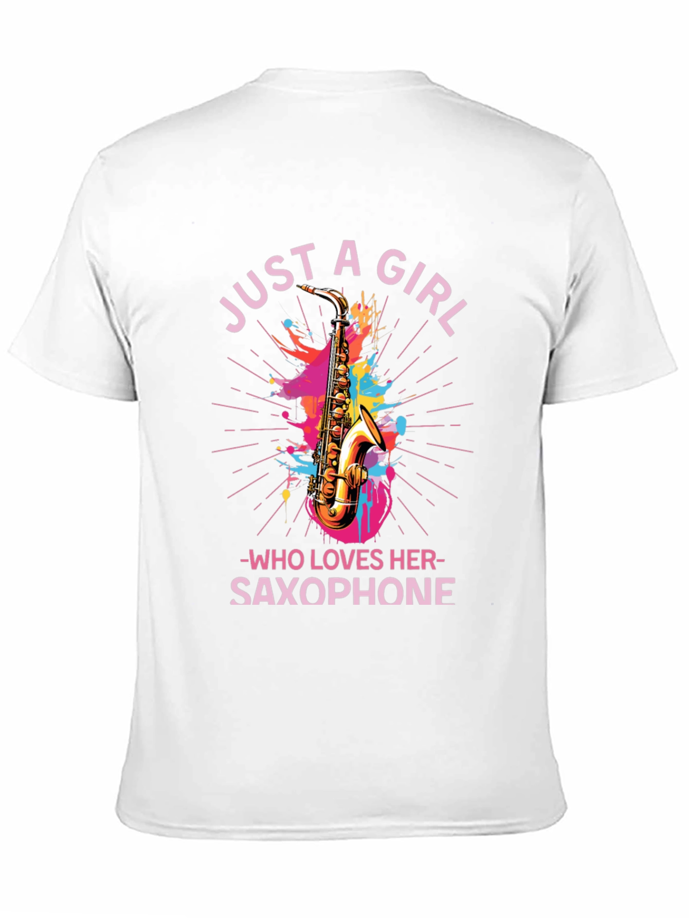 Just A Girl Who Loves Her Saxophone T-Shirt