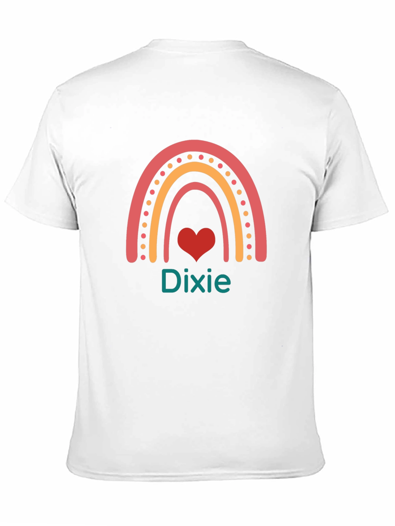 Dixie Rainbow Heart Graphic Tee - Unisex