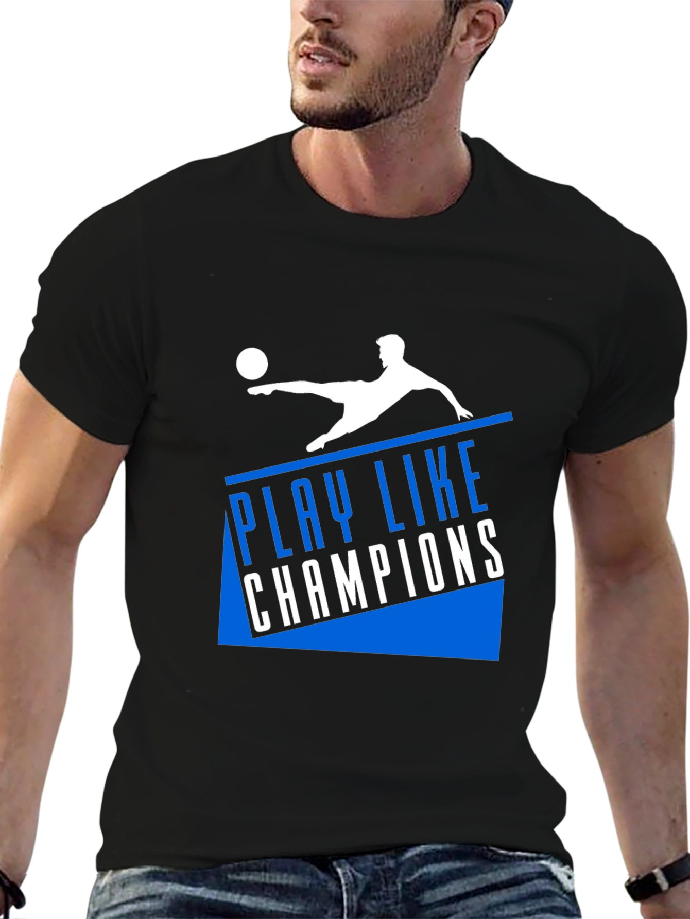 Play Like Champions Graphic Tee - Black