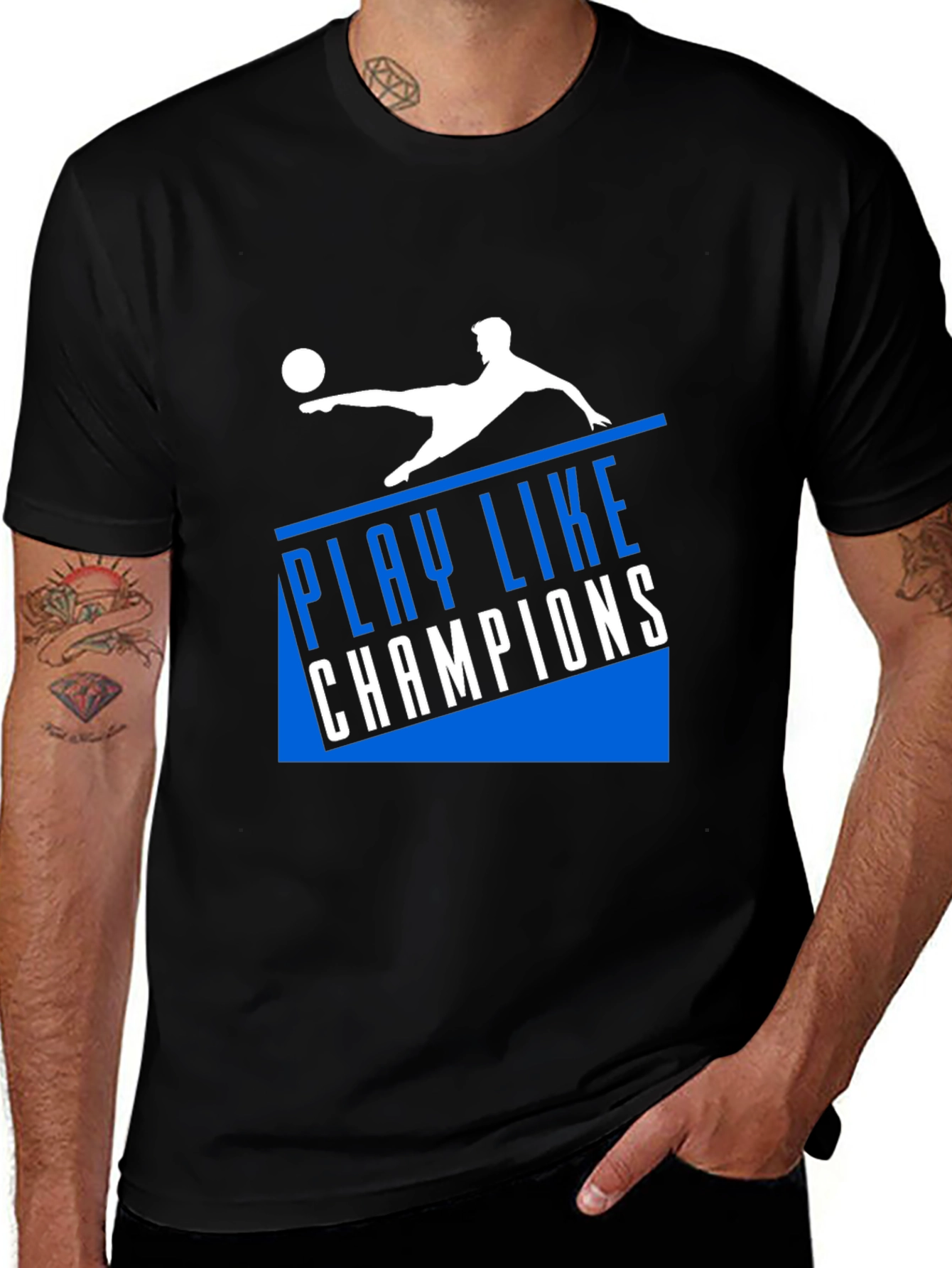 Play Like Champions Graphic Tee - Black