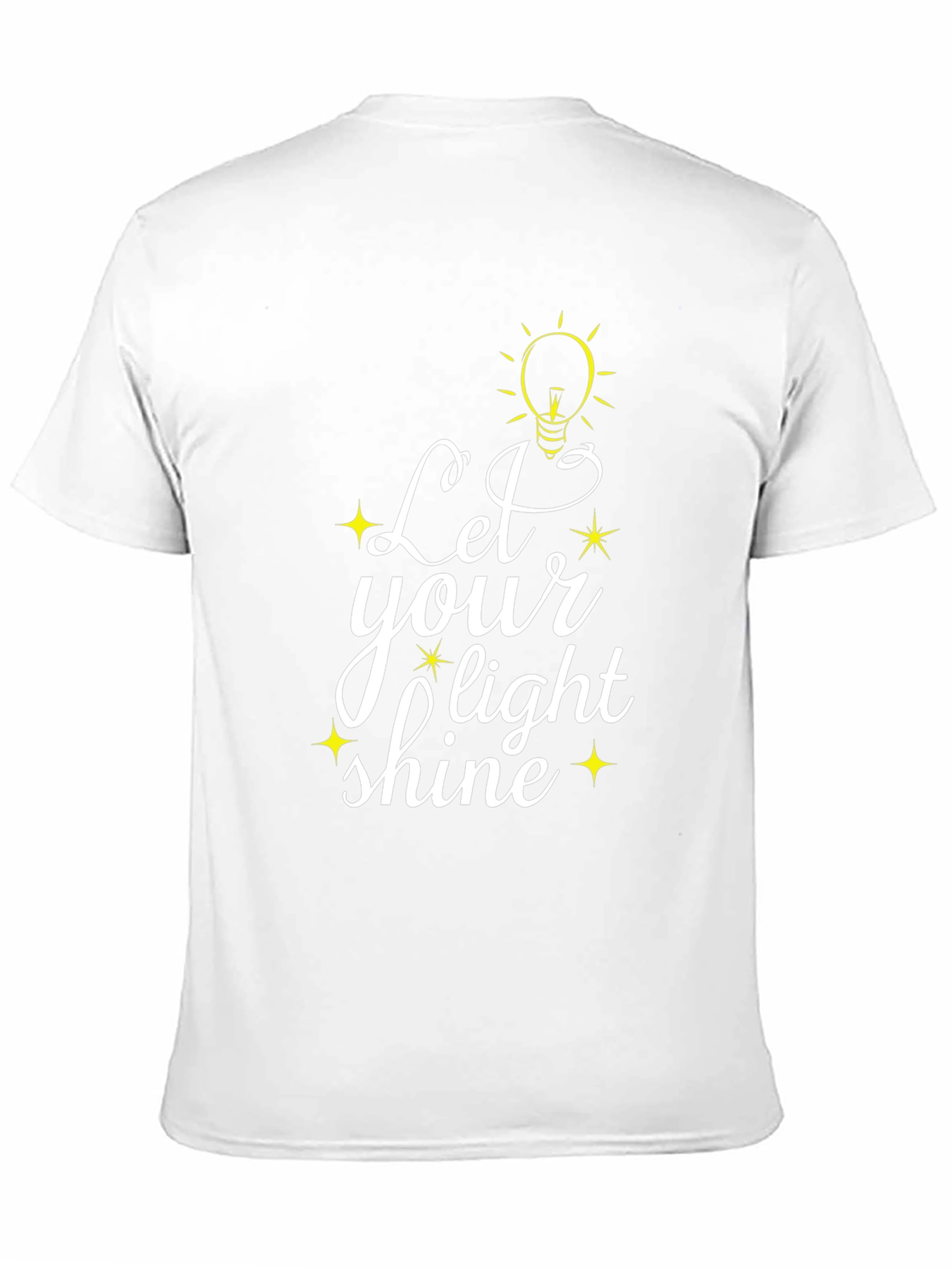 Let Your Light Shine Black Graphic T-Shirt