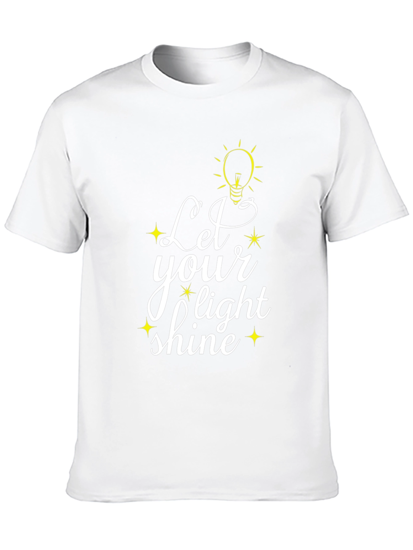 Let Your Light Shine Black Graphic T-Shirt