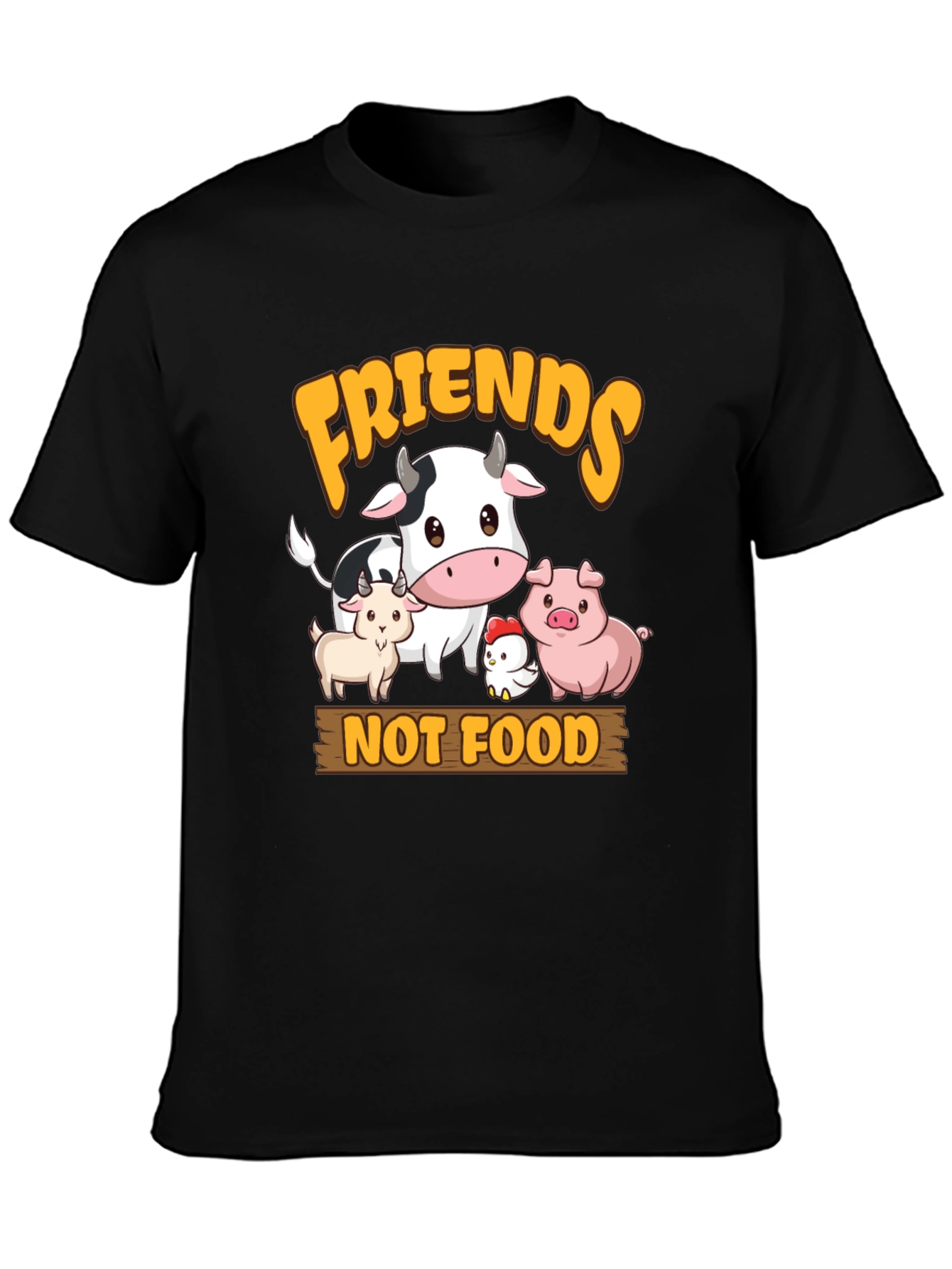 Friends Not Food Graphic Tee - Vegan T-Shirt