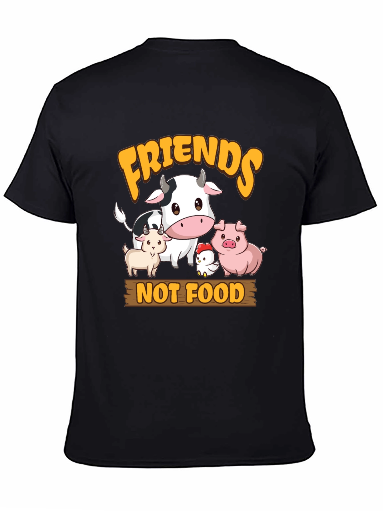Friends Not Food Graphic Tee - Vegan T-Shirt