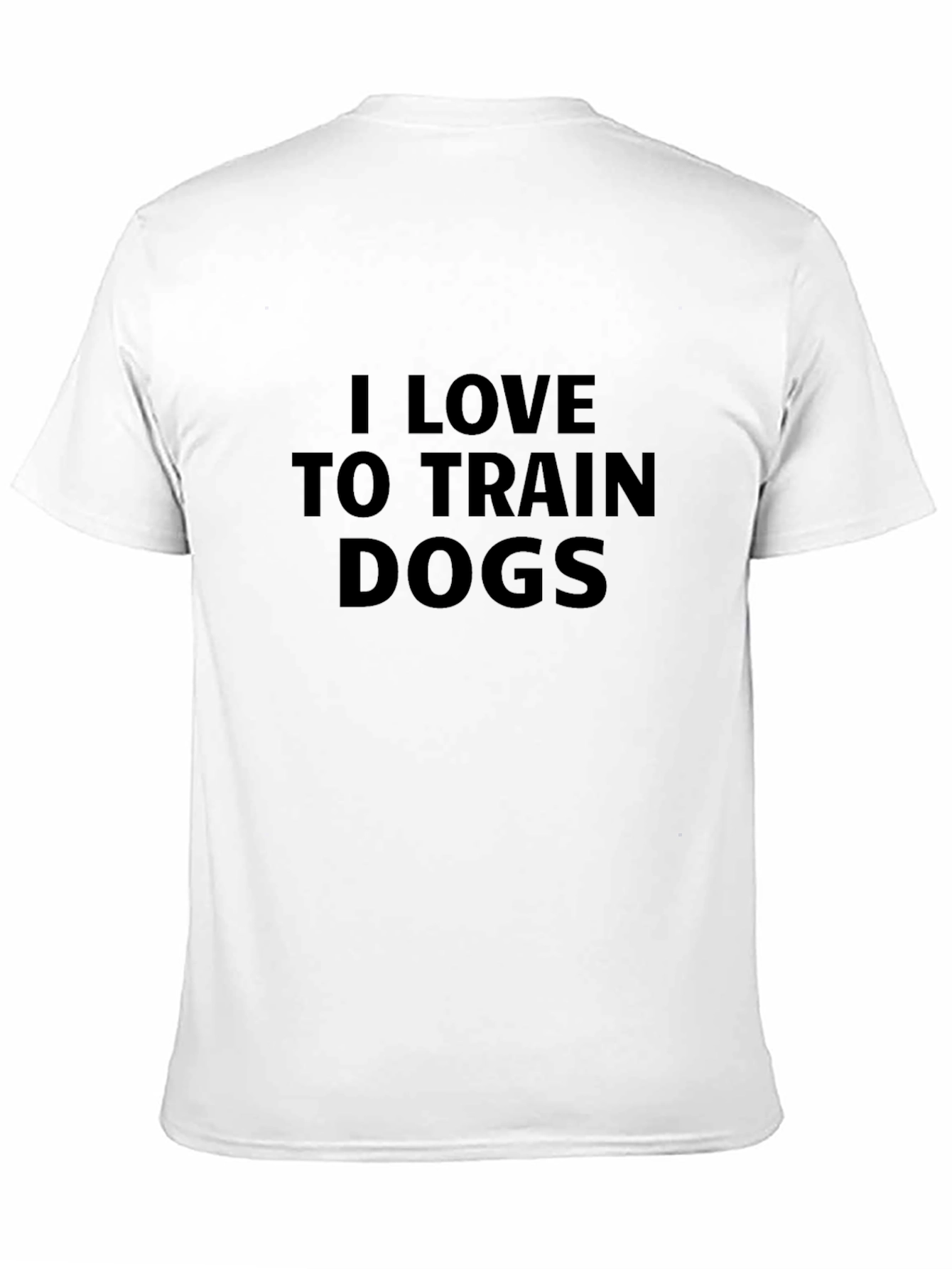 I Love To Train Dogs Black T-Shirt