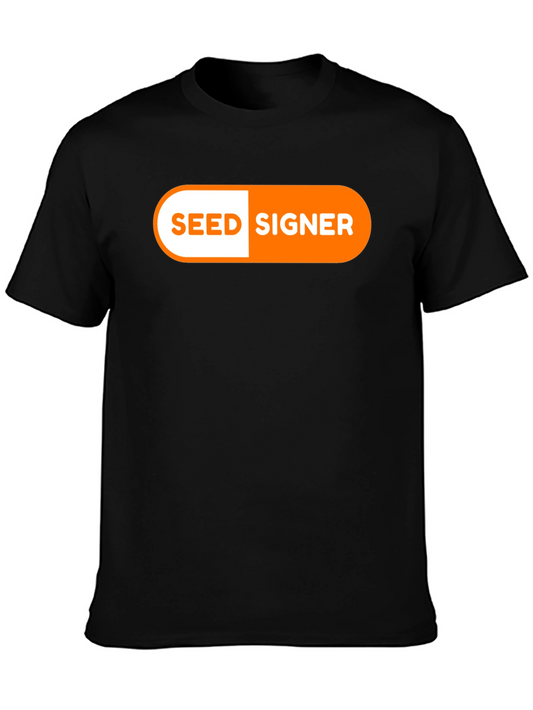 Seed Signer Black T-Shirt