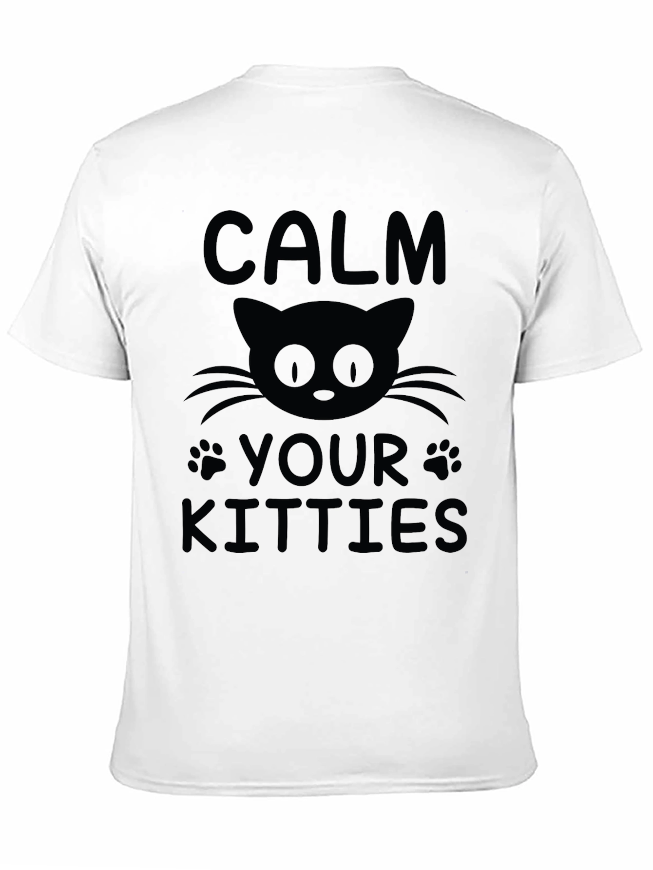 Calm Your Kitties Black Graphic Tee