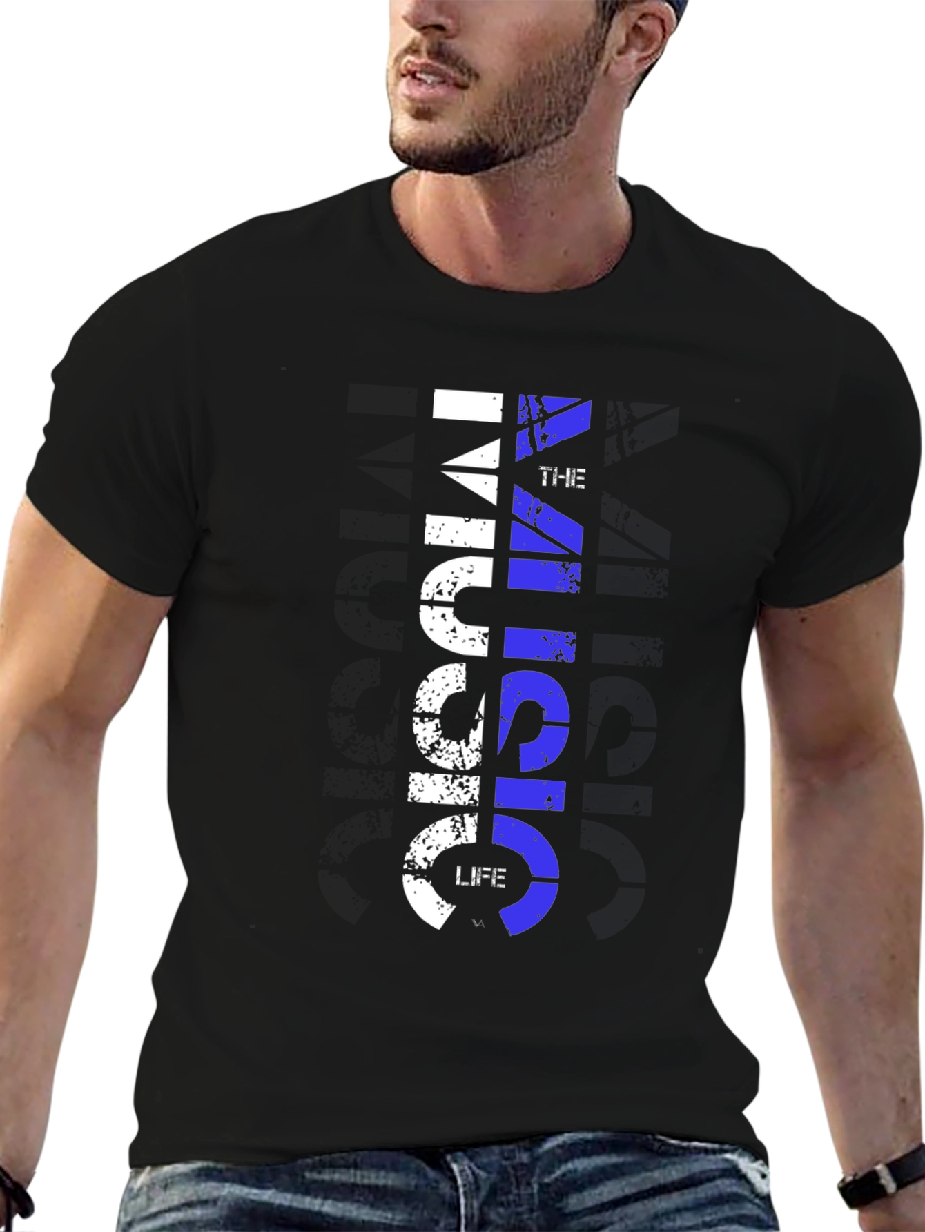 Music is Life Mens Graphic Tee