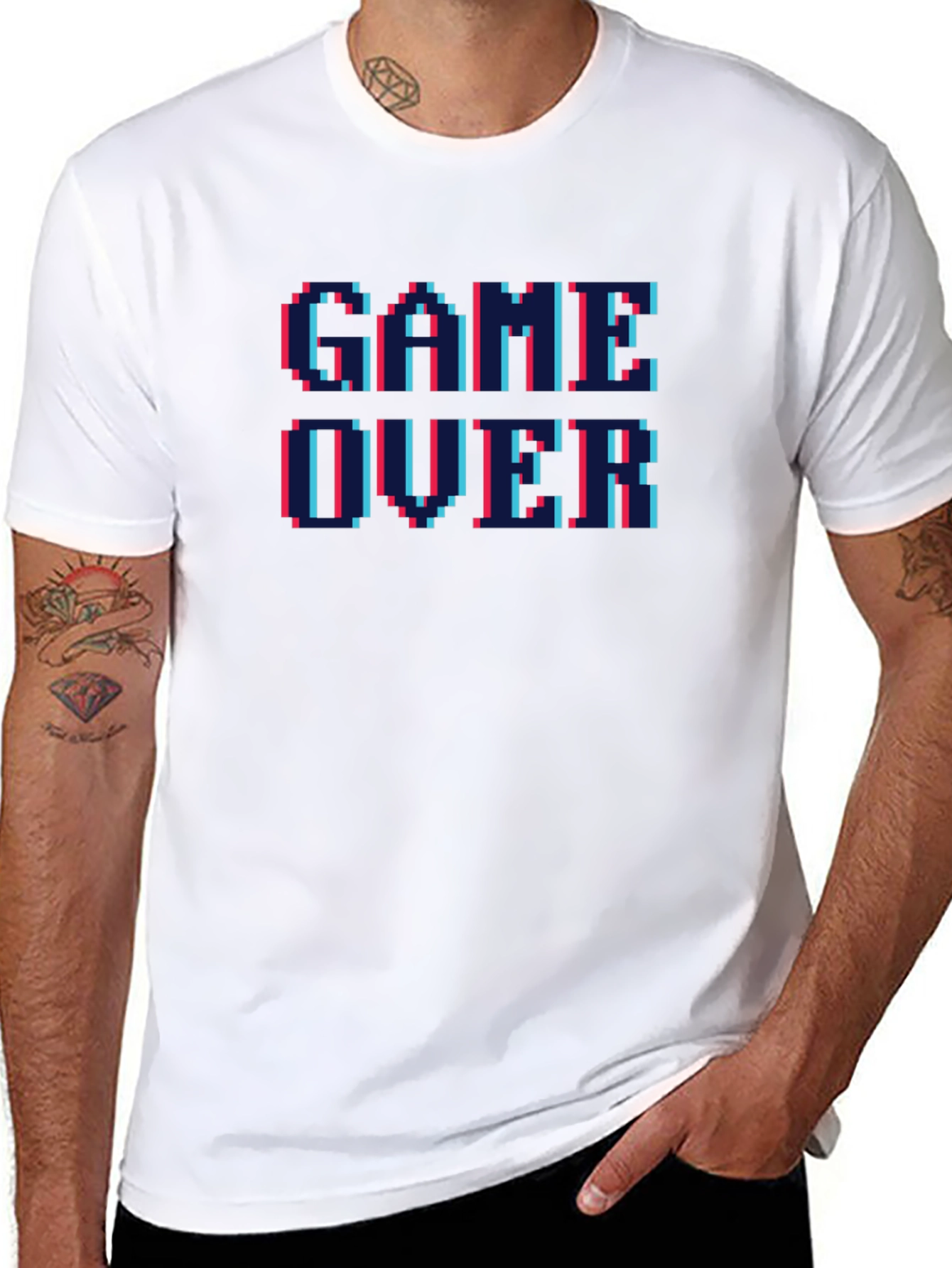 Game Over Pixel Art Graphic Tee