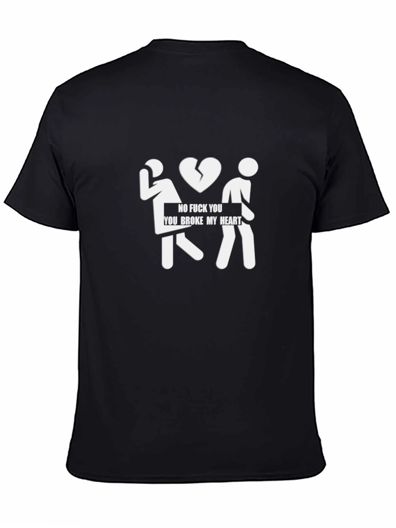 Funny Broken Heart Graphic T-Shirt