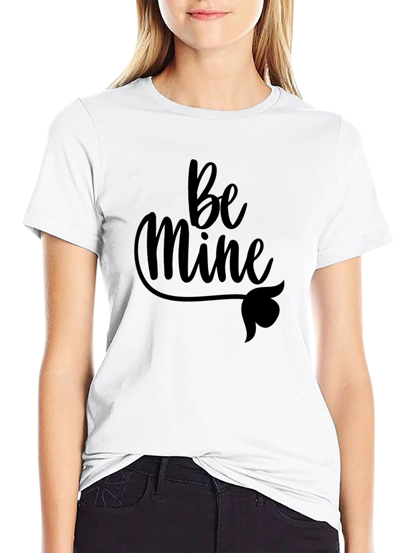 Be Mine Black T-Shirt - Valentines Day
